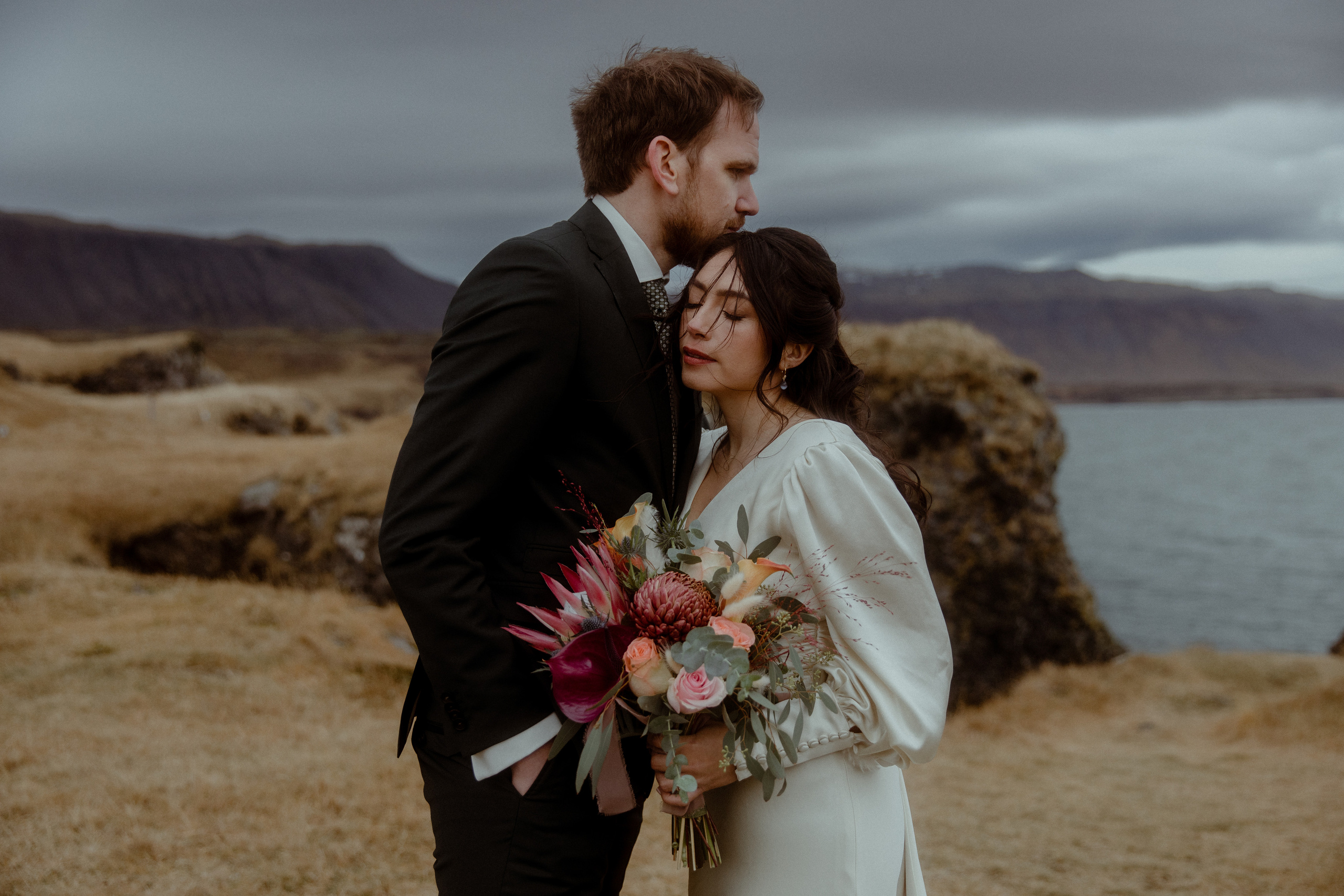 Elopement at Snaefellsnes Iceland | Wedding photos with Icelandic horses. Iceland elopement photo and video | Nikolaichik Photo