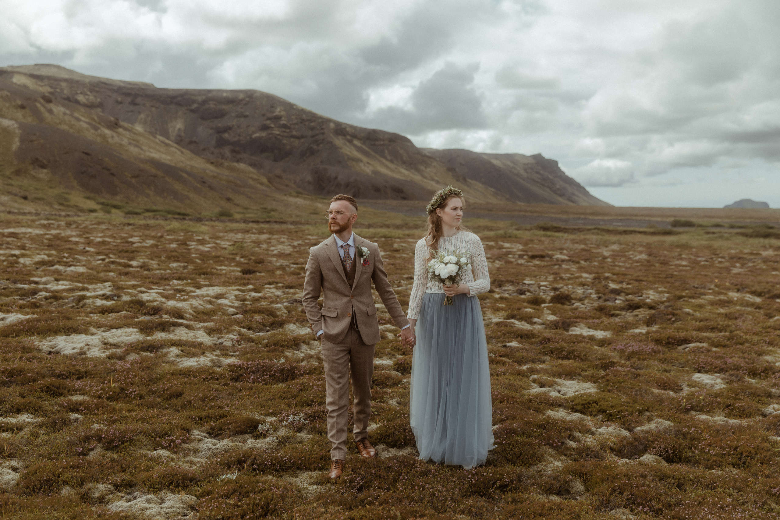 Iceland Secret Waterfall Elopement. Iceland elopement photo and video | Nikolaichik Photo