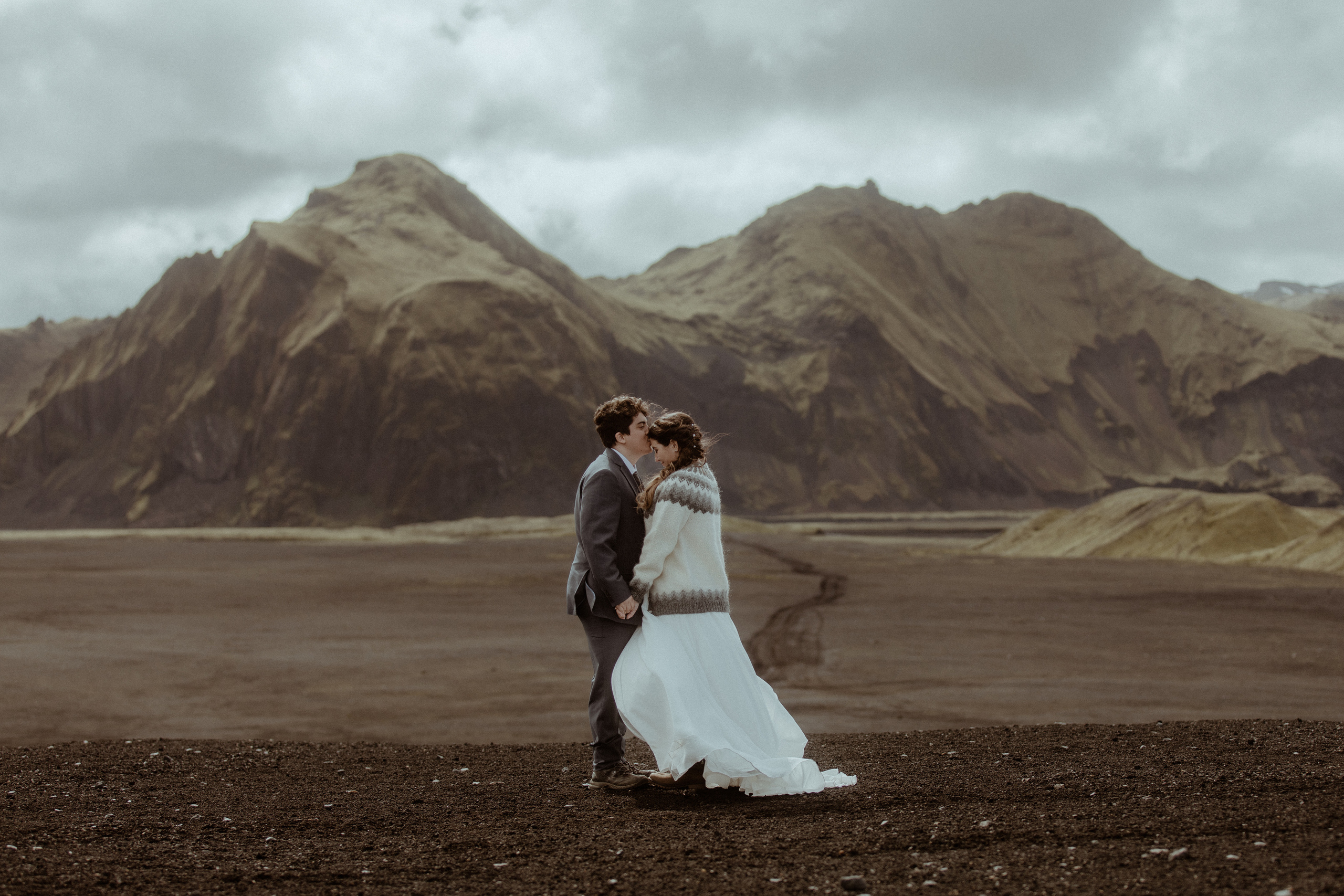 Private Black Sand Beach Elopement. Iceland elopement photographer & videographer