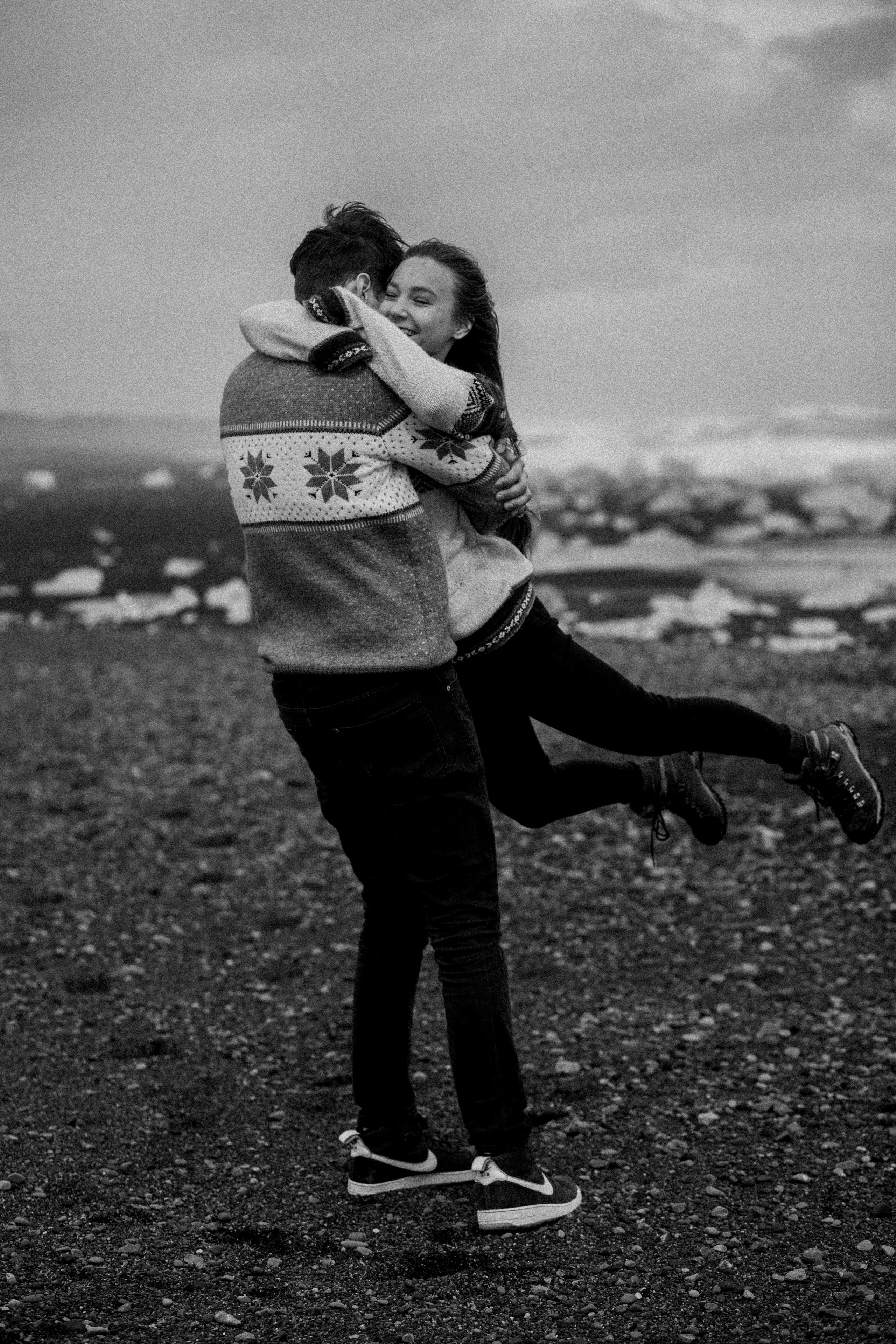 Couple photoshoot in front of volcano eruption in Iceland. Iceland elopement photo and video | Nikolaichik Photo