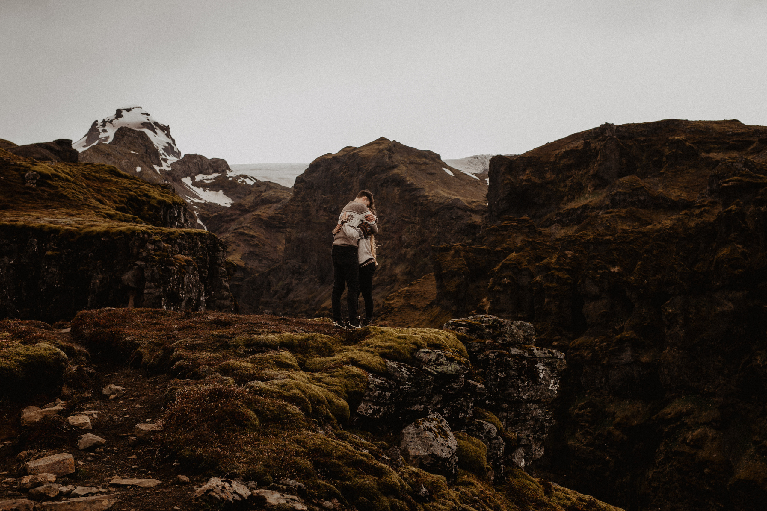 Couple photoshoot in front of volcano eruption in Iceland. Iceland elopement photo and video | Nikolaichik Photo