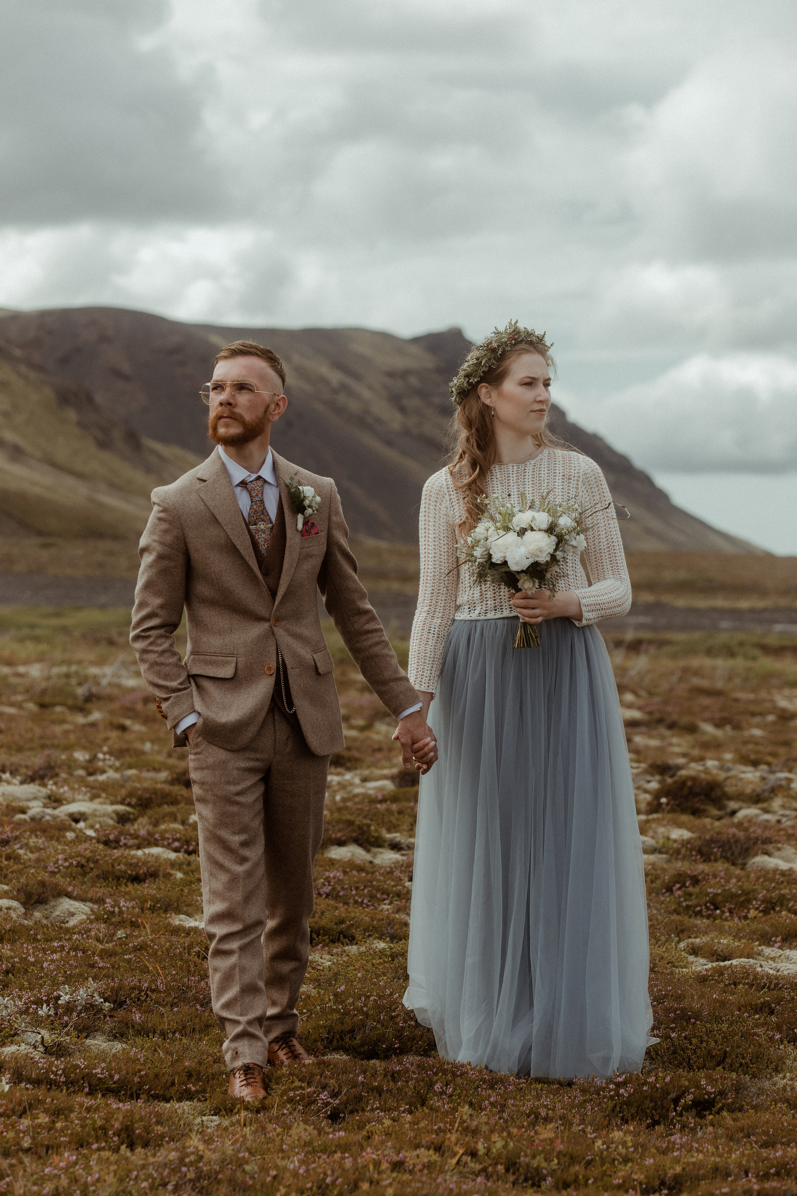 Iceland Secret Waterfall Elopement. Iceland elopement photo and video | Nikolaichik Photo