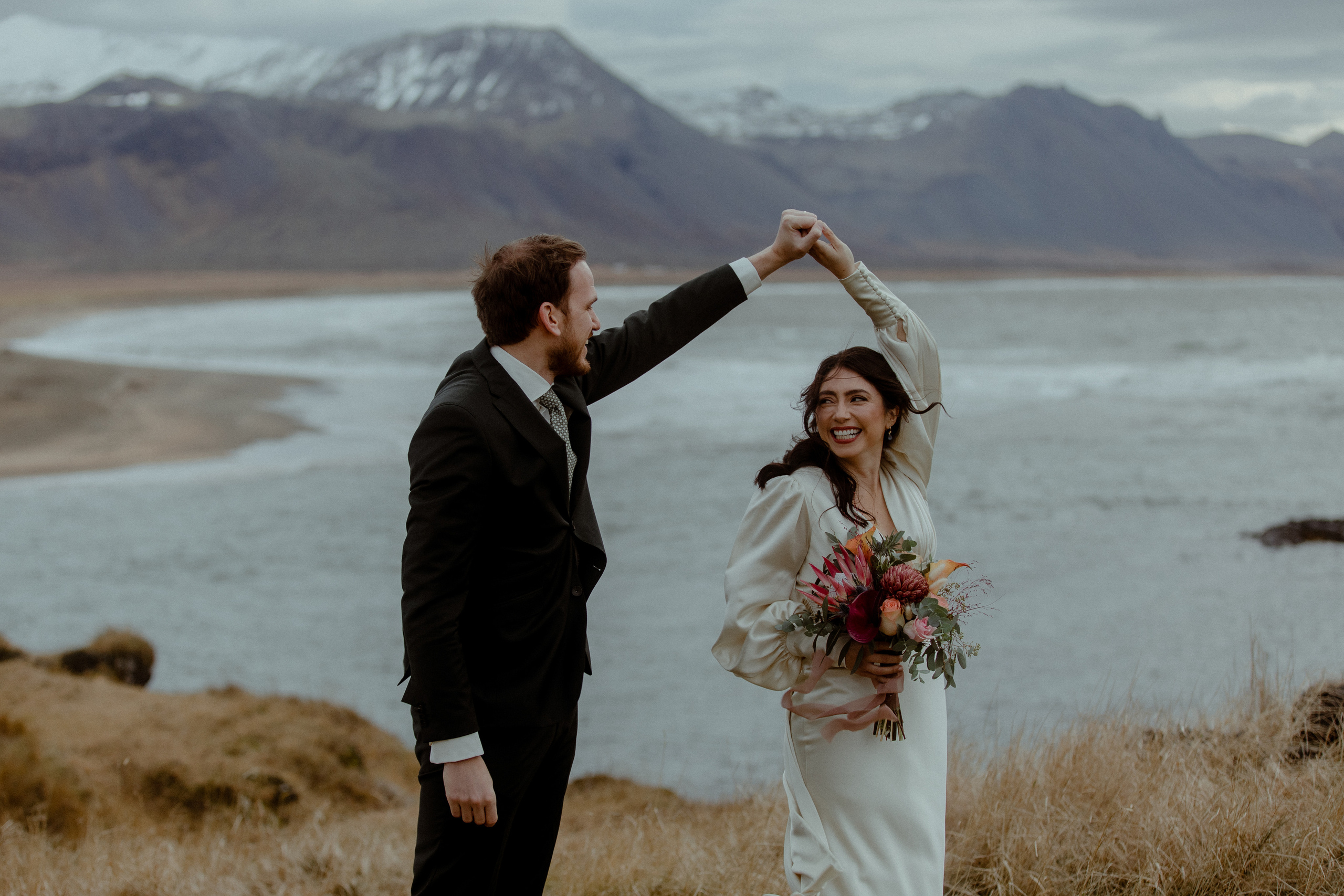 Elopement at Snaefellsnes Iceland | Wedding photos with Icelandic horses. Iceland elopement photo and video | Nikolaichik Photo