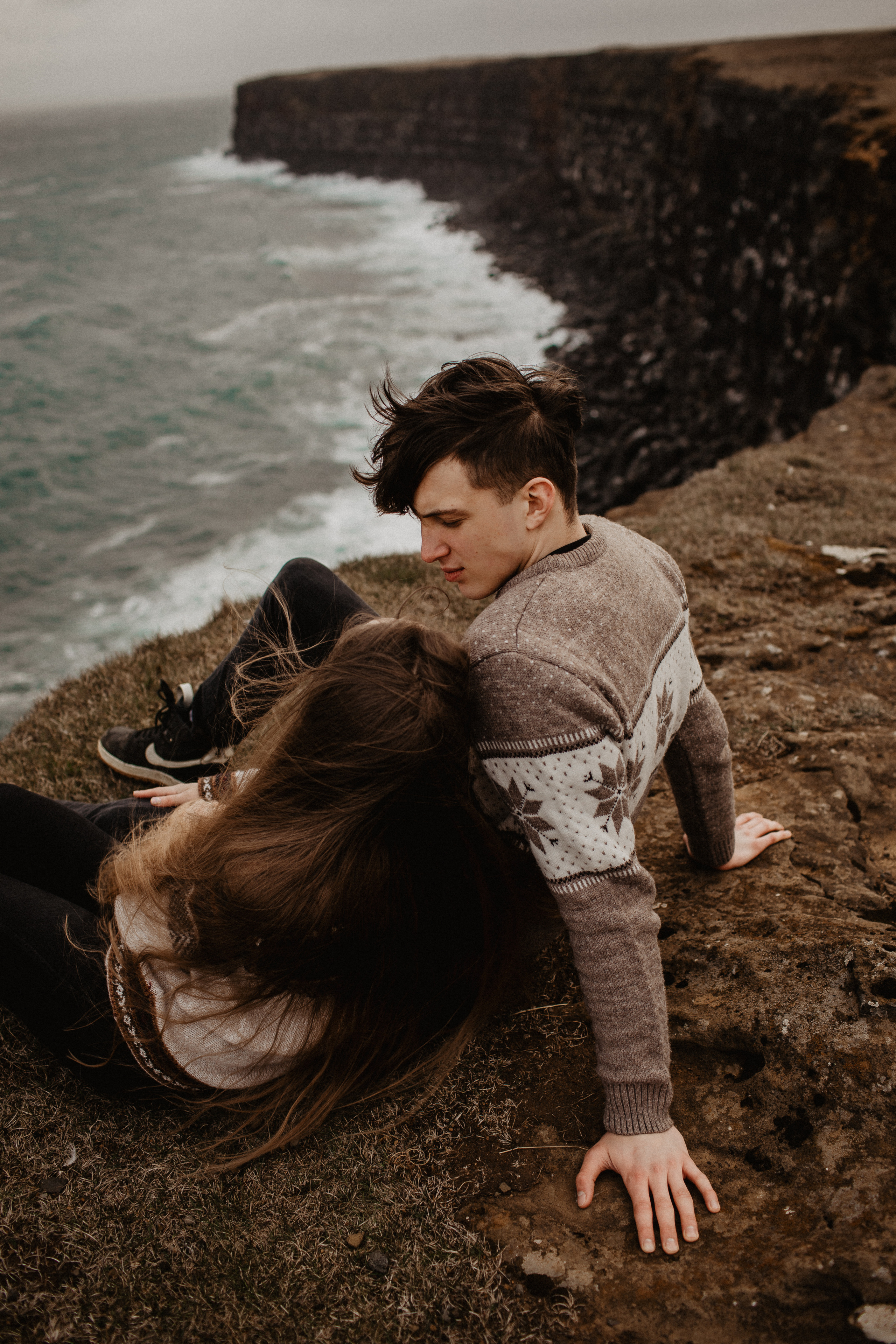 Couple photoshoot in front of volcano eruption in Iceland. Iceland elopement photo and video | Nikolaichik Photo