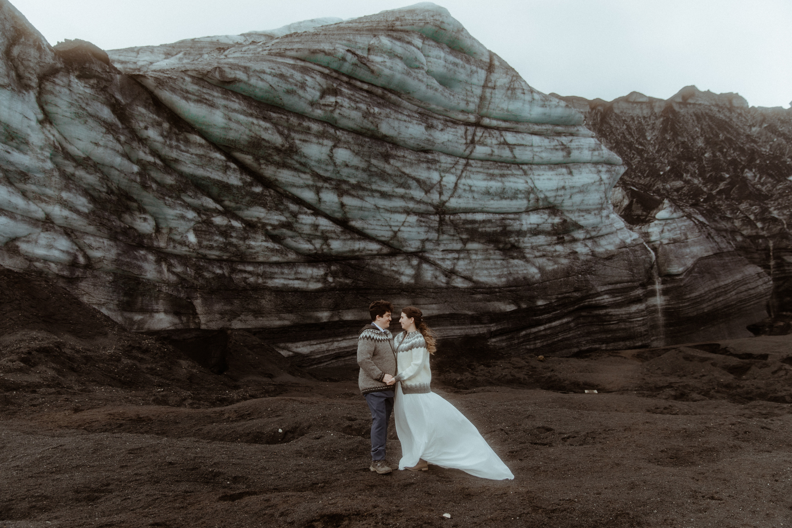 Private Black Sand Beach Elopement. Iceland elopement photographer & videographer