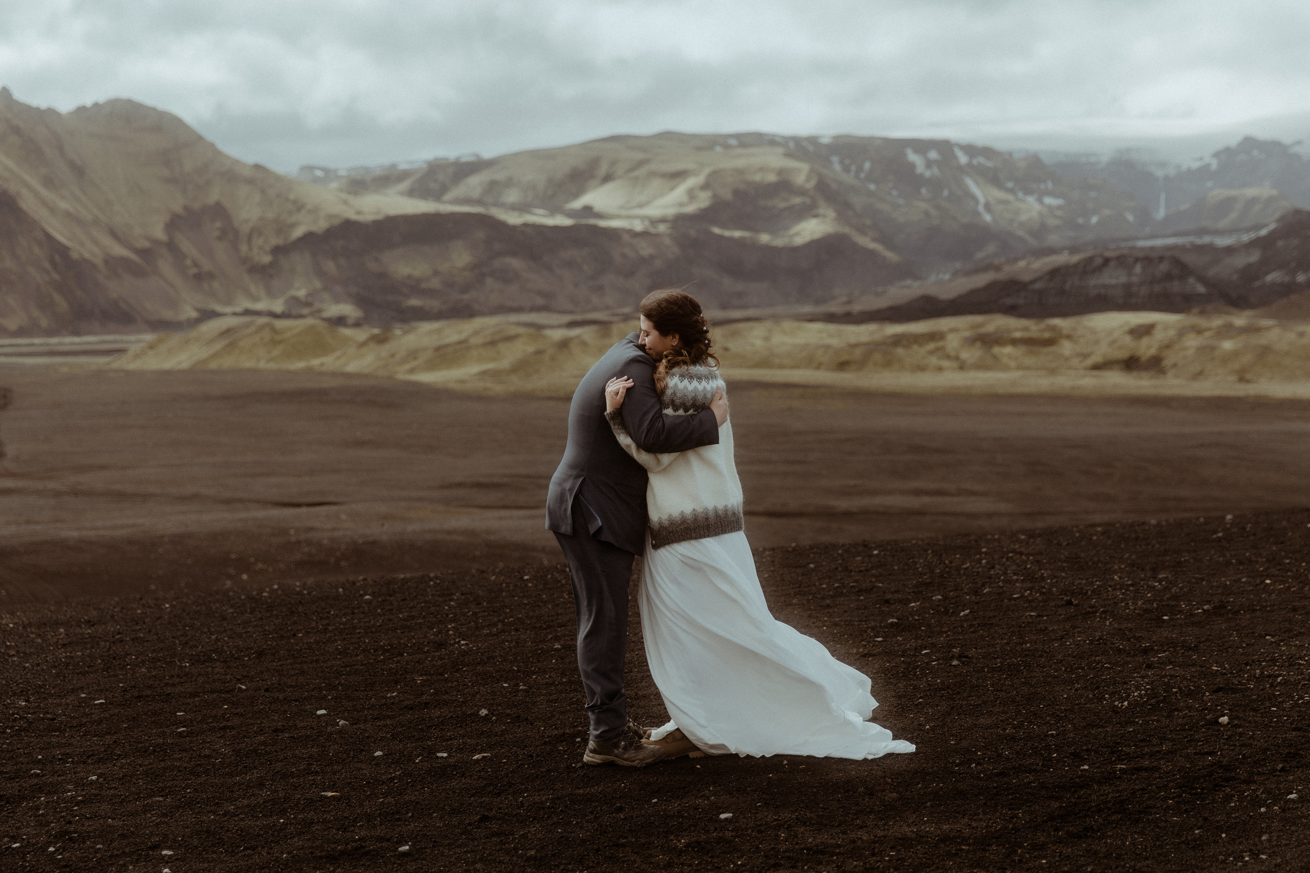 Private Black Sand Beach Elopement. Iceland elopement photographer & videographer