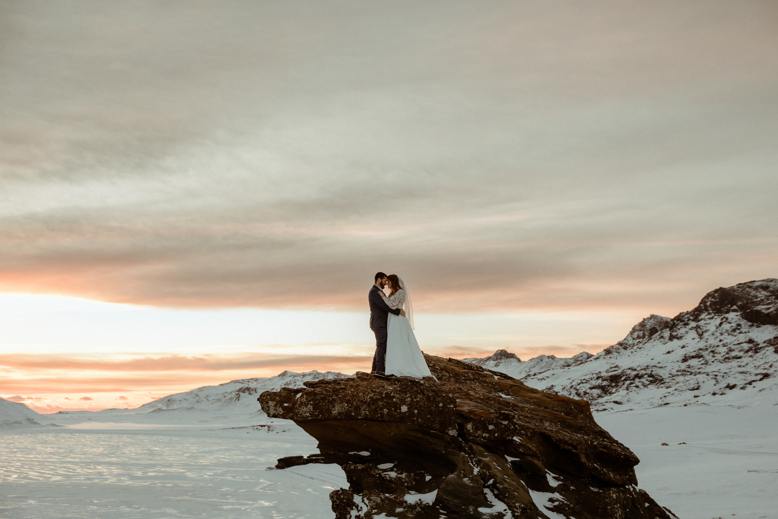 Golden Hour Elopement in Iceland. Iceland elopement photographer & videographer