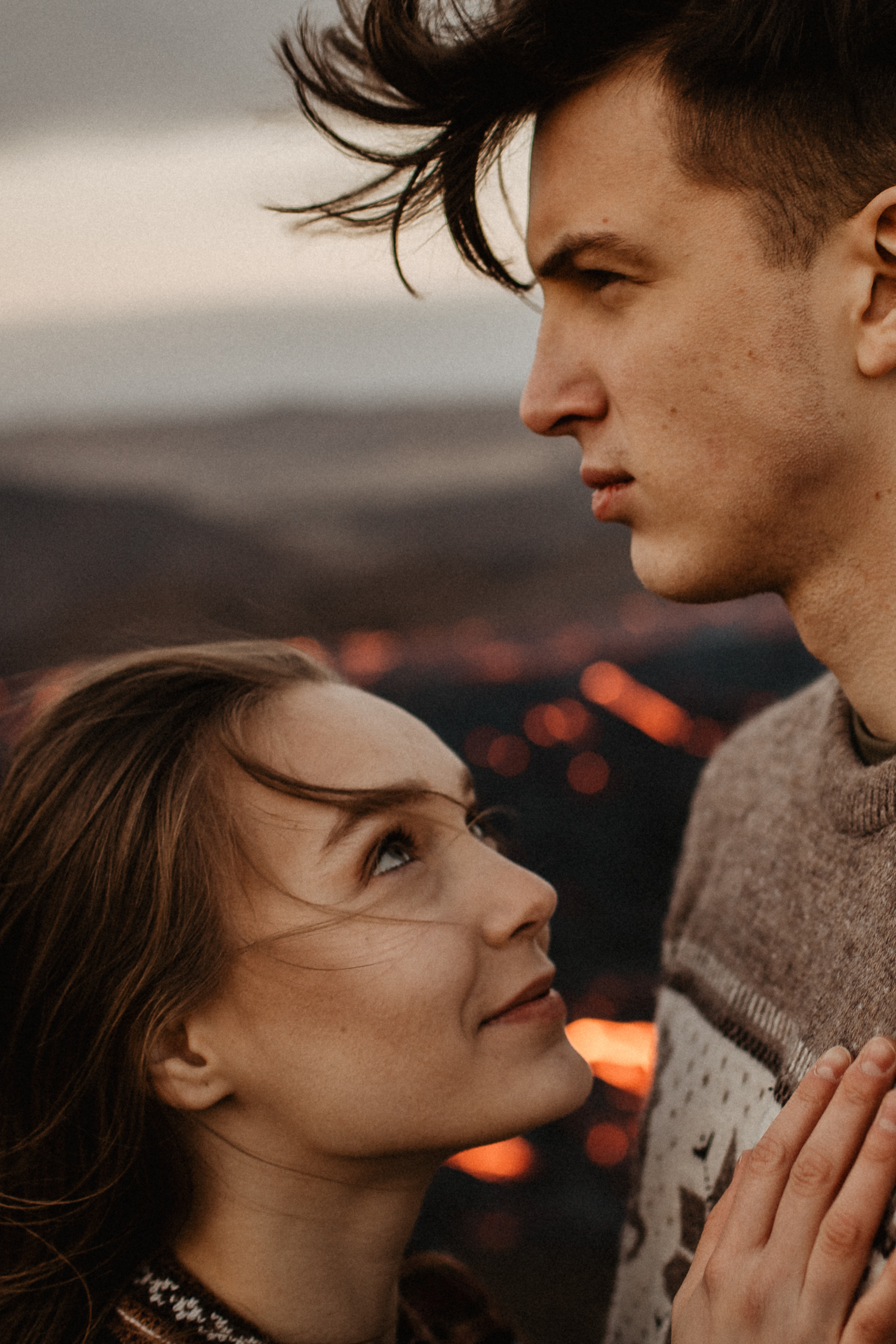 Couple photoshoot in front of volcano eruption in Iceland. Iceland elopement photo and video | Nikolaichik Photo