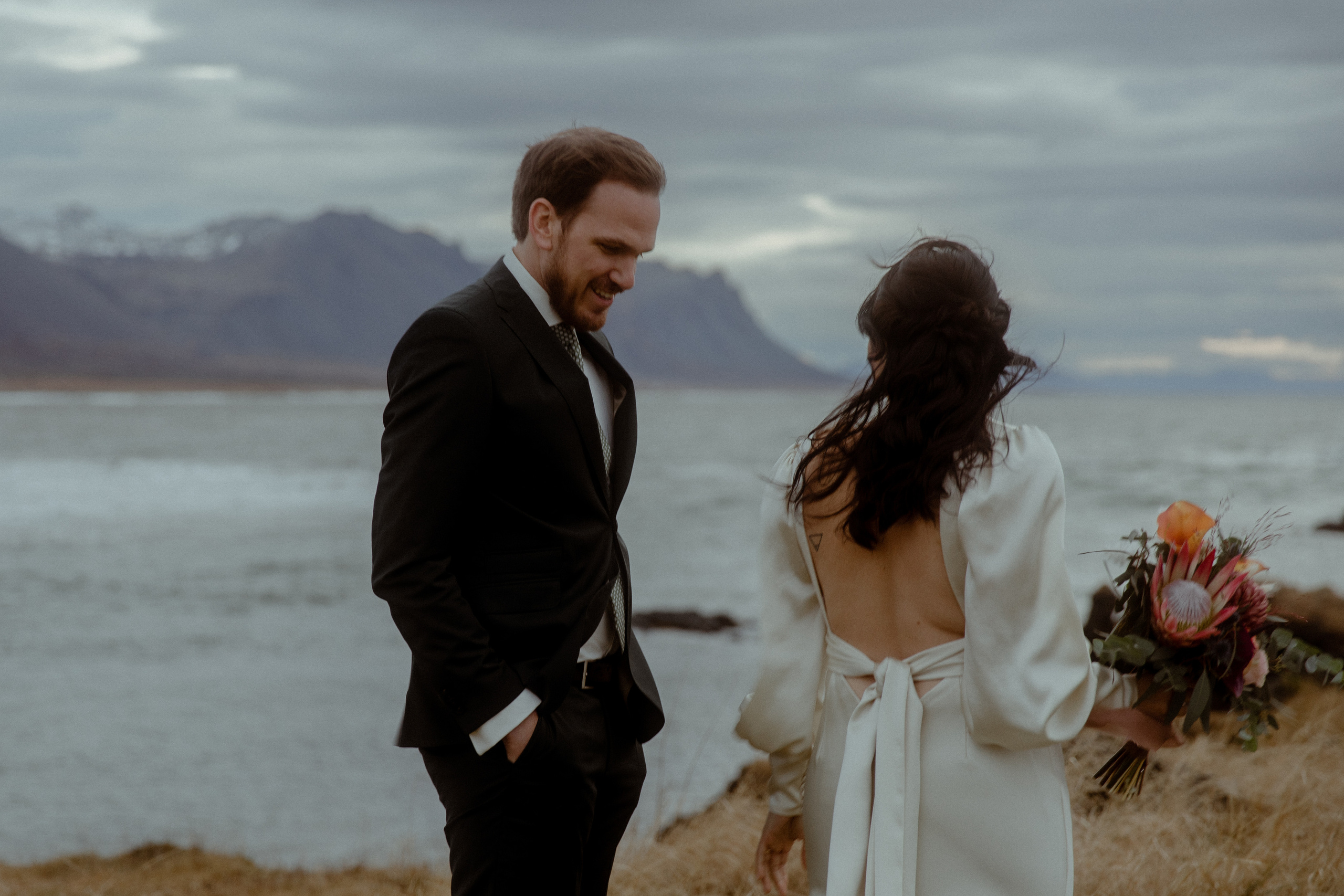 Elopement at Snaefellsnes Iceland | Wedding photos with Icelandic horses. Iceland elopement photo and video | Nikolaichik Photo