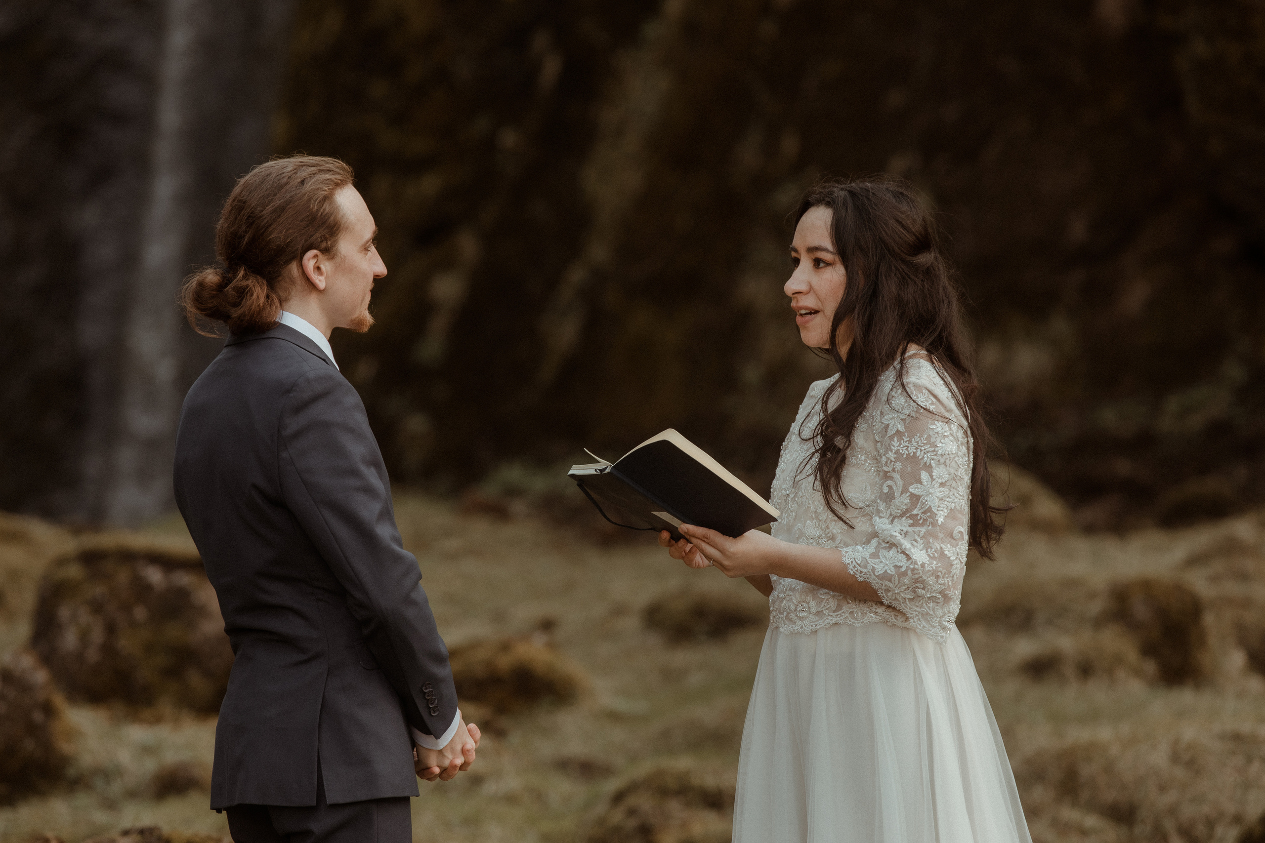 Hiking Iceland Elopement. Iceland elopement photographer & videographer