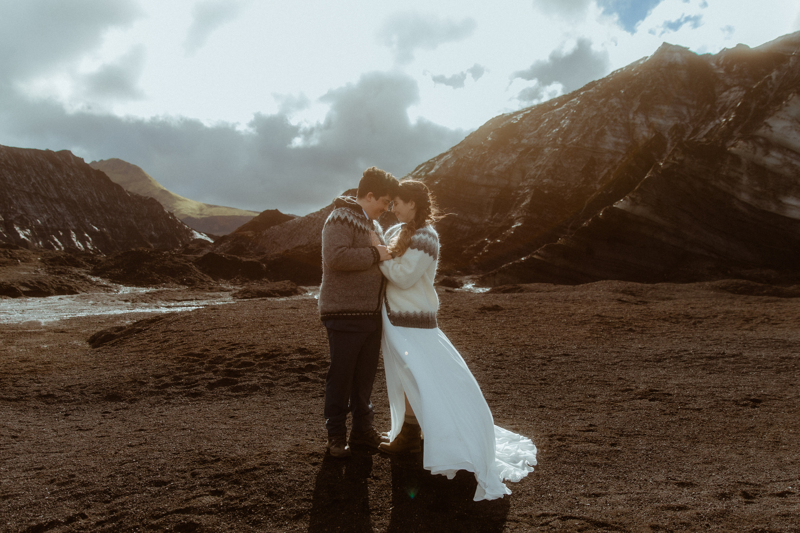 Private Black Sand Beach Elopement. Iceland elopement photographer & videographer