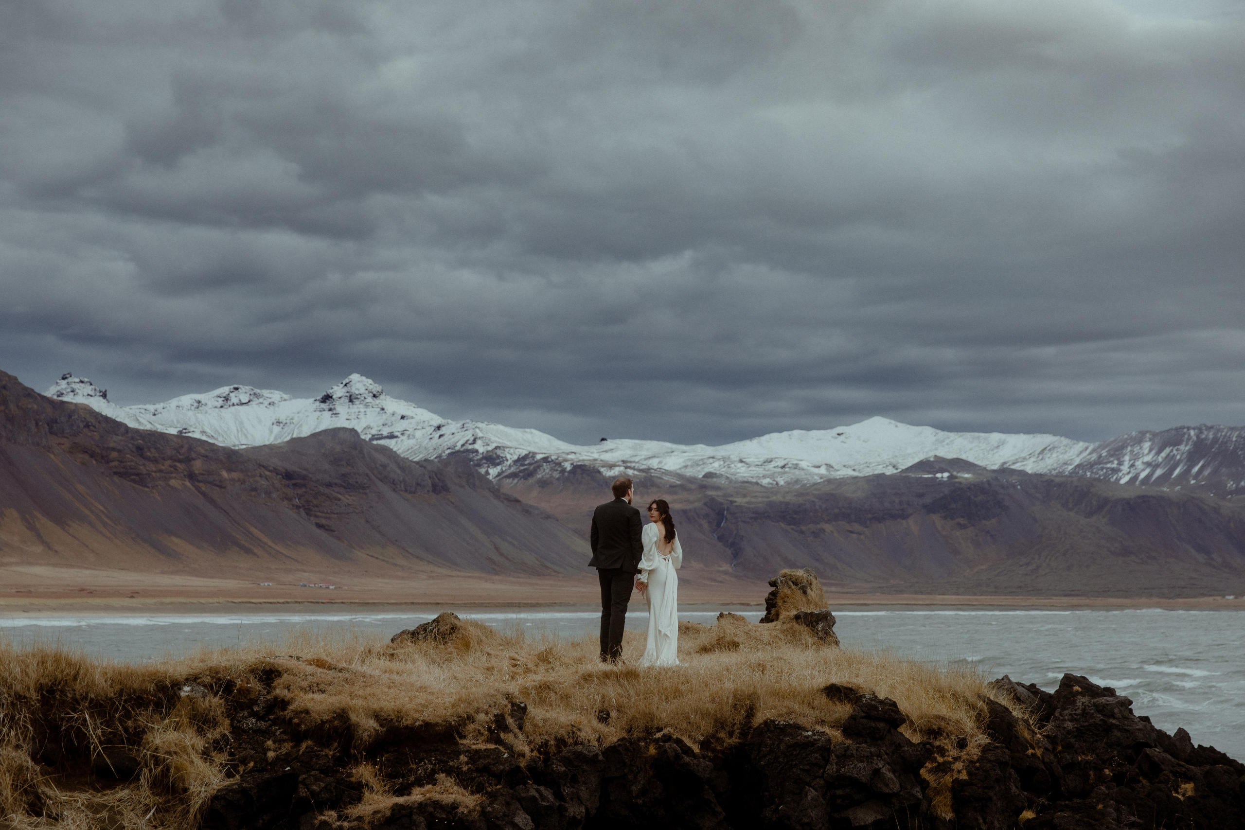 Elopement at Snaefellsnes Iceland | Wedding photos with Icelandic horses. Iceland elopement photo and video | Nikolaichik Photo