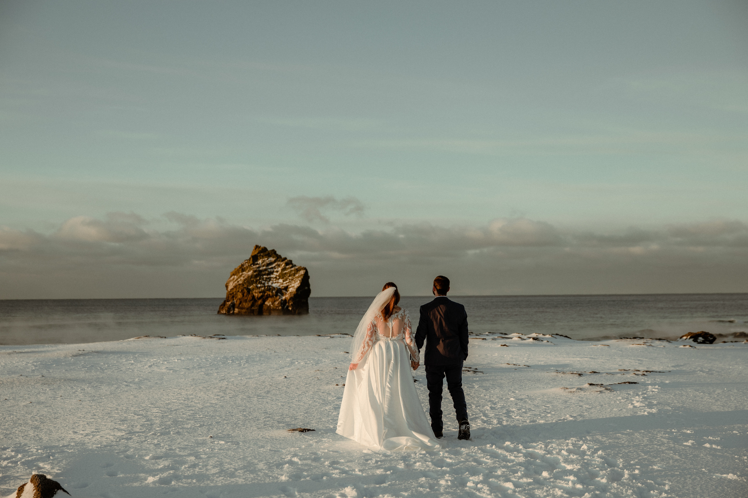 Golden Hour Elopement in Iceland. Iceland elopement photographer & videographer