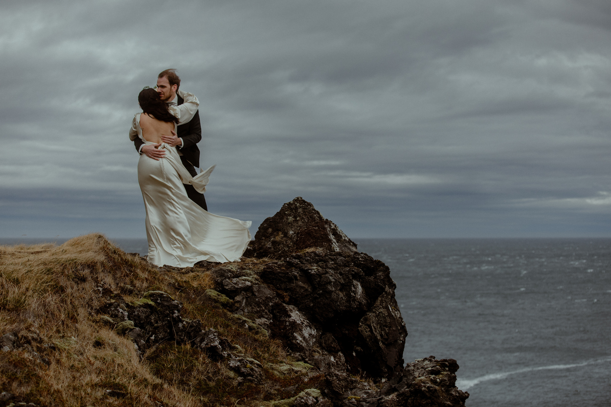 Elopement at Snaefellsnes Iceland | Wedding photos with Icelandic horses. Iceland elopement photo and video | Nikolaichik Photo