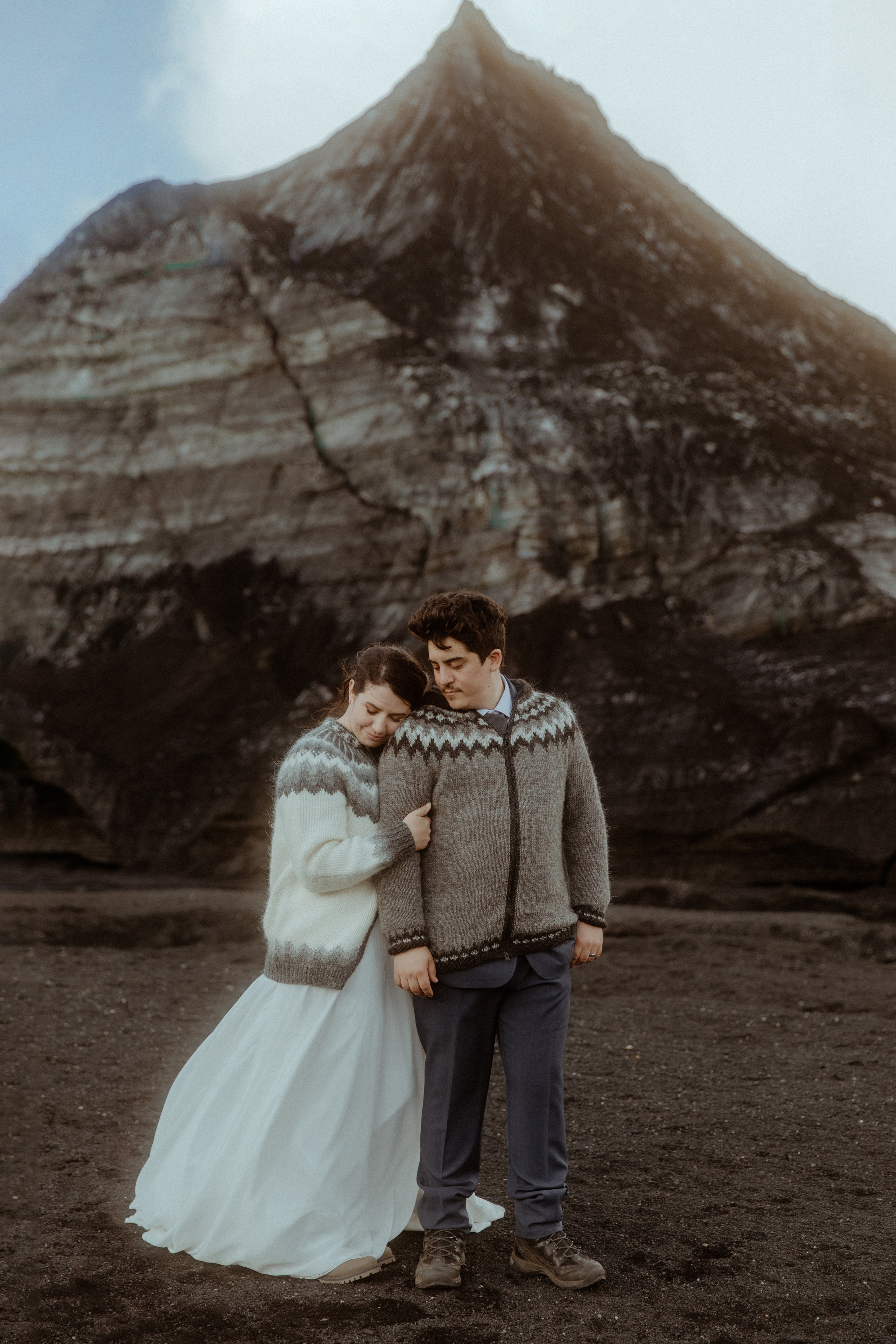 Private Black Sand Beach Elopement. Iceland elopement photographer & videographer