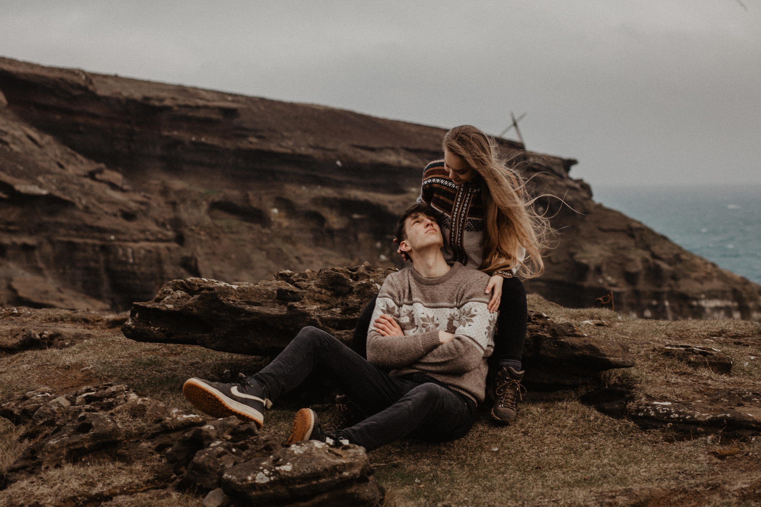 Couple photoshoot in front of volcano eruption in Iceland. Iceland elopement photo and video | Nikolaichik Photo