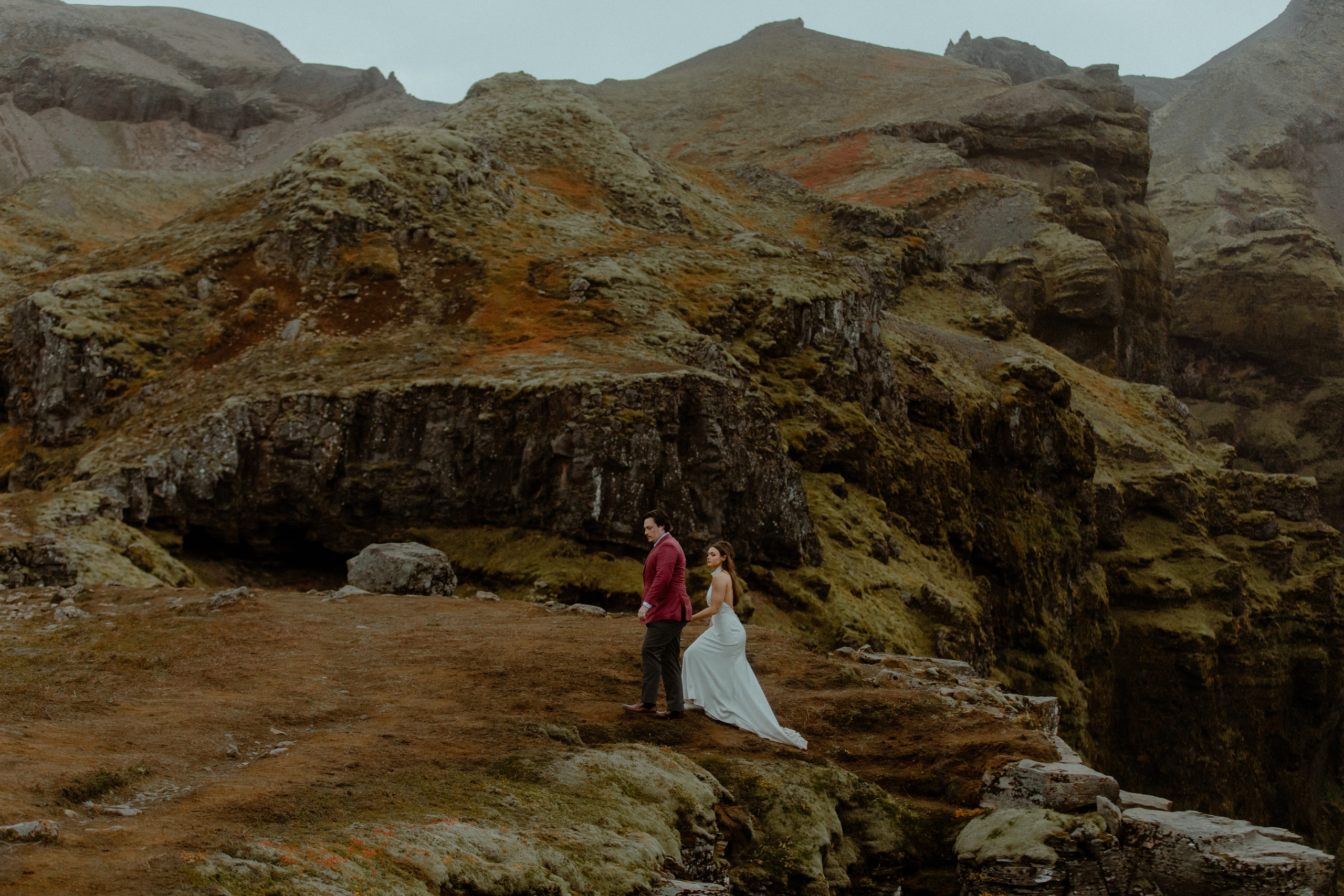 Secret hiking Elopement in Iceland. Iceland elopement photo and video | Nikolaichik Photo