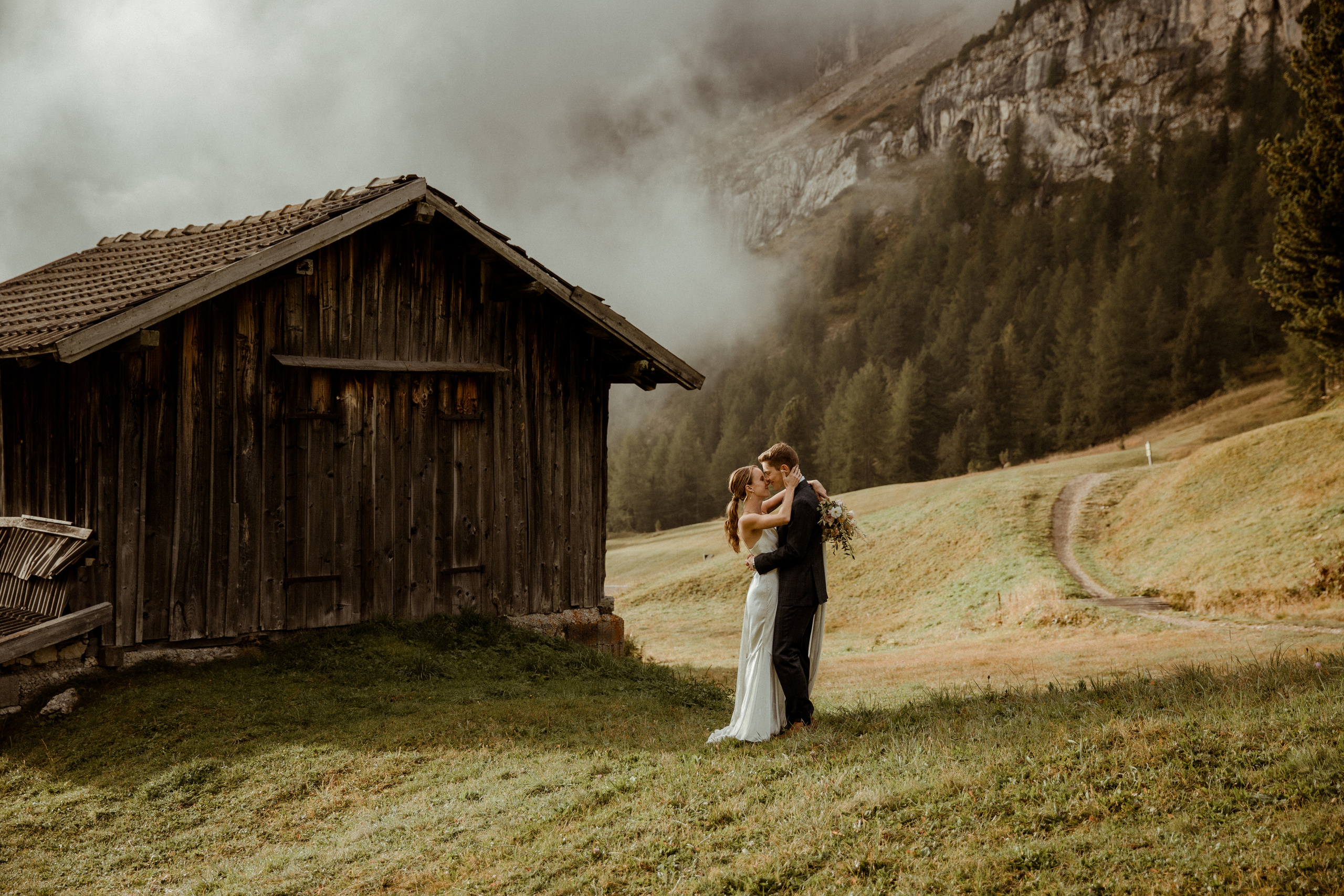 Intimate Wedding in the Dolomites. Iceland elopement photo and video | Nikolaichik Photo