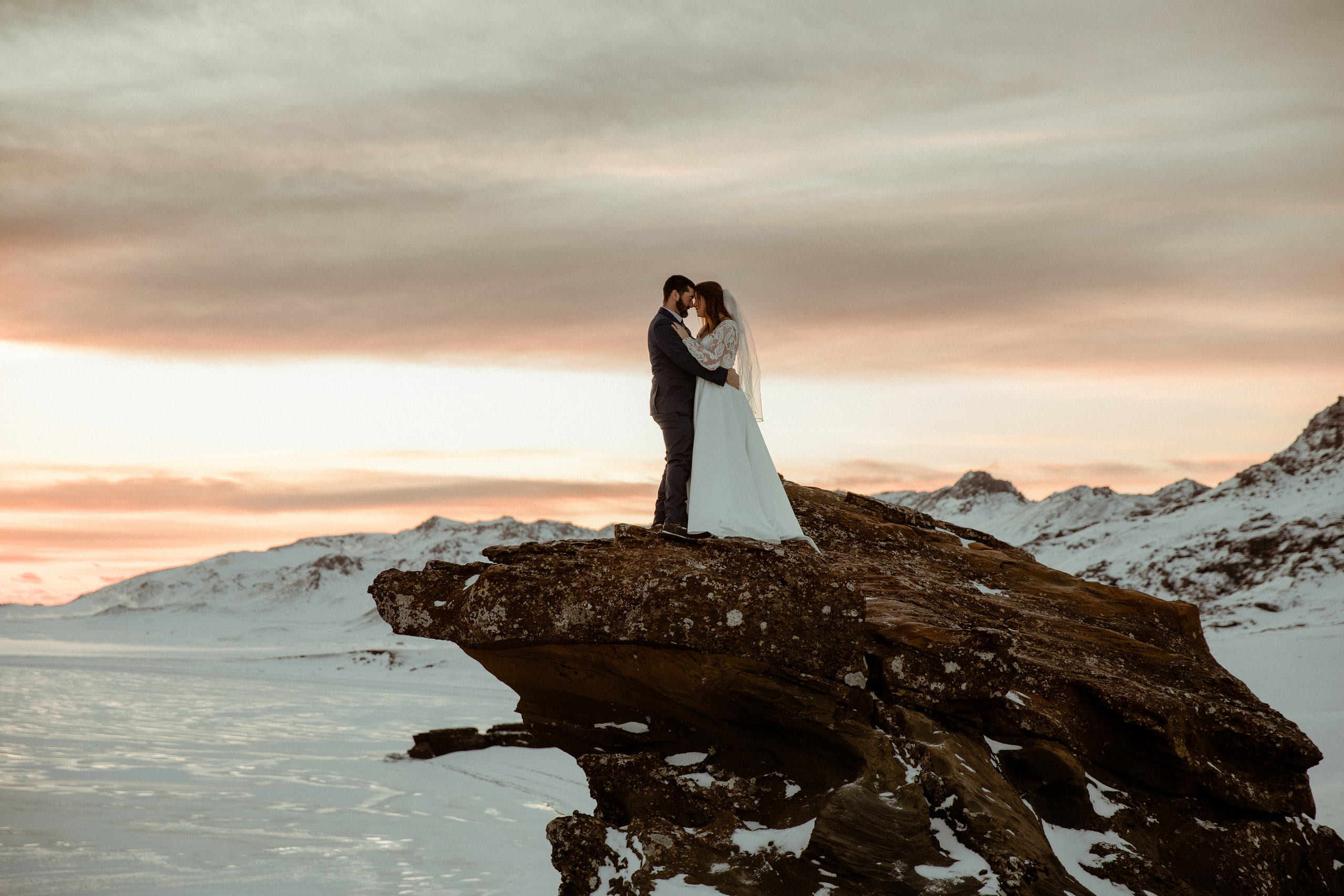 Golden Hour Elopement in Iceland. Iceland elopement photographer & videographer
