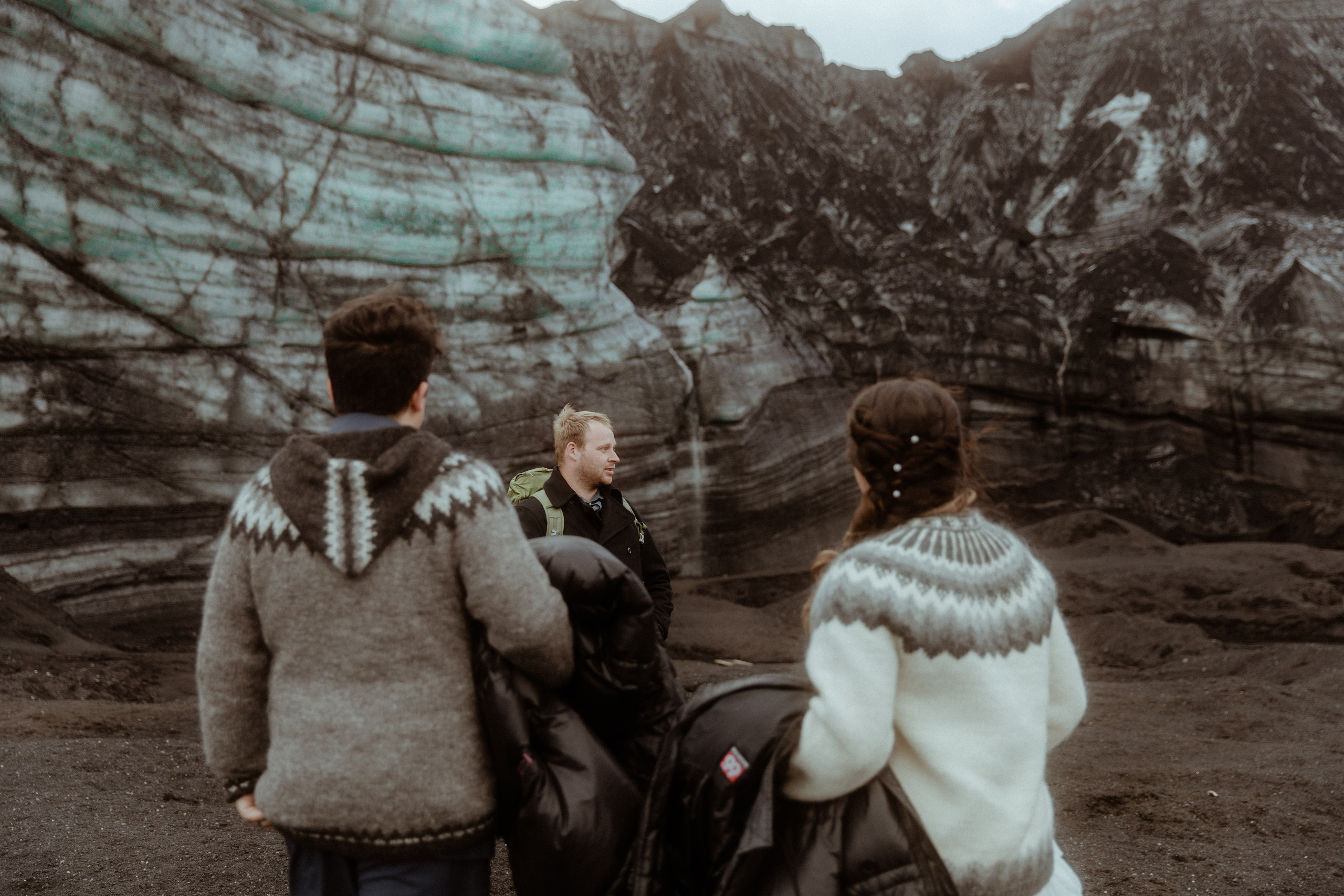 Private Black Sand Beach Elopement. Iceland elopement photographer & videographer