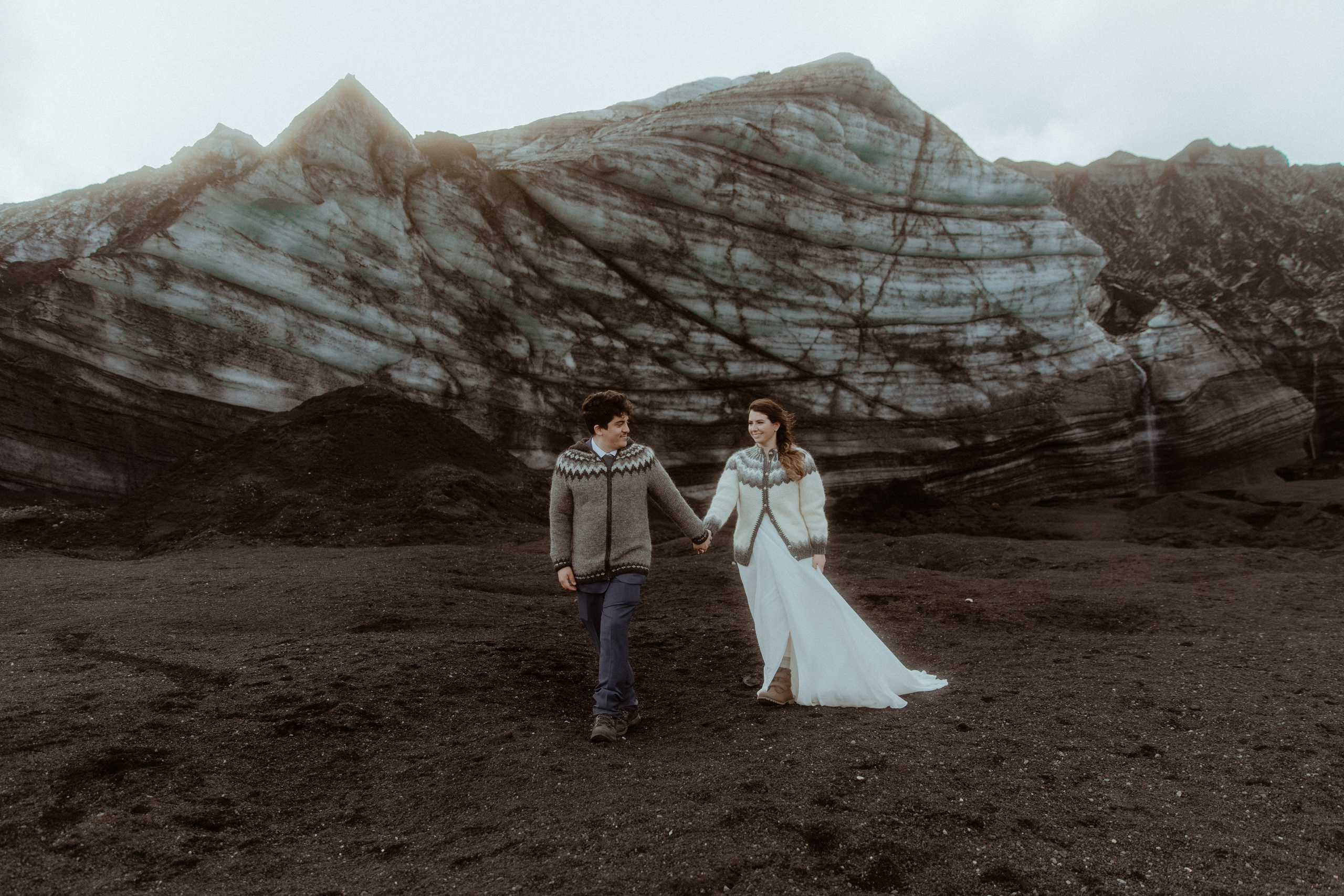 Private Black Sand Beach Elopement. Iceland elopement photographer & videographer