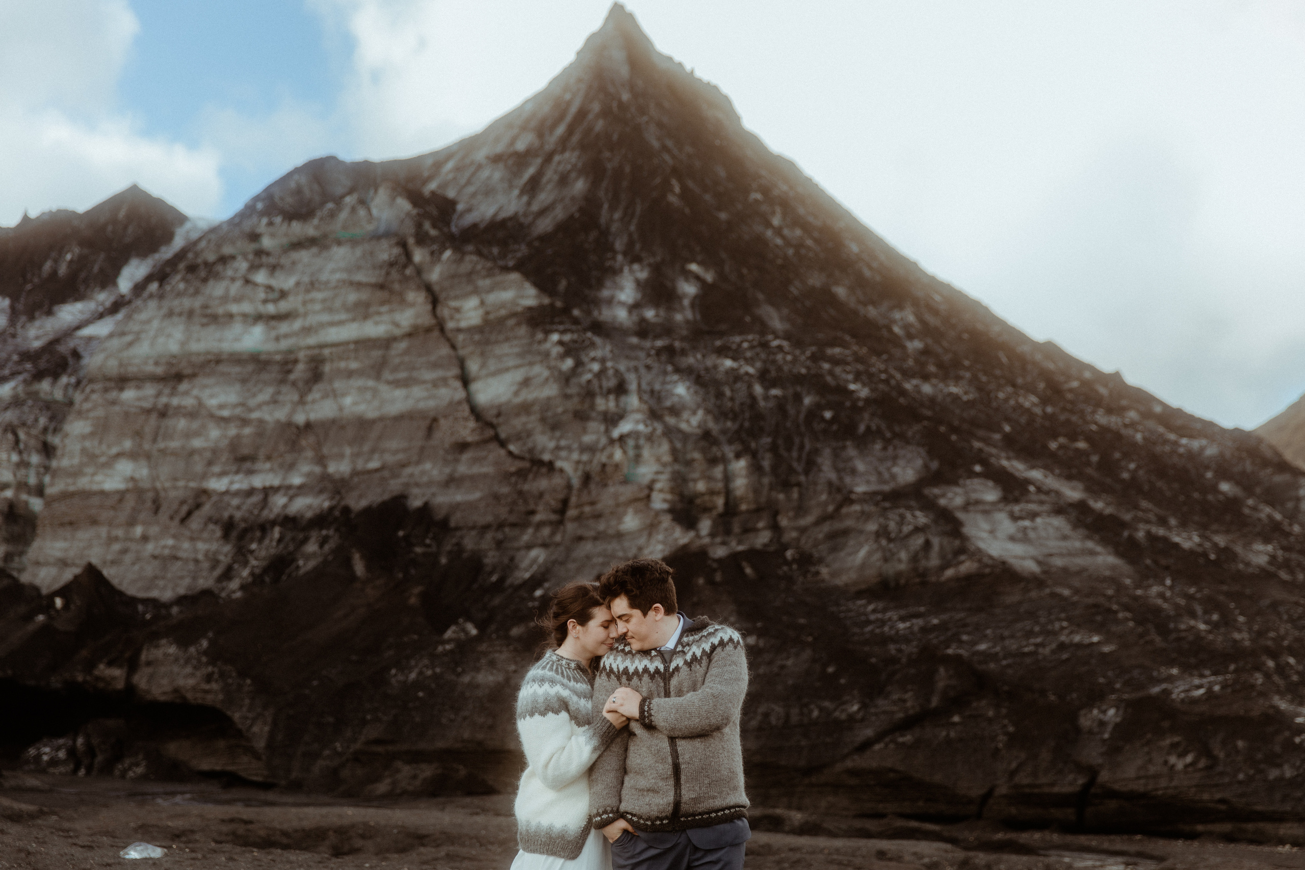 Private Black Sand Beach Elopement. Iceland elopement photographer & videographer