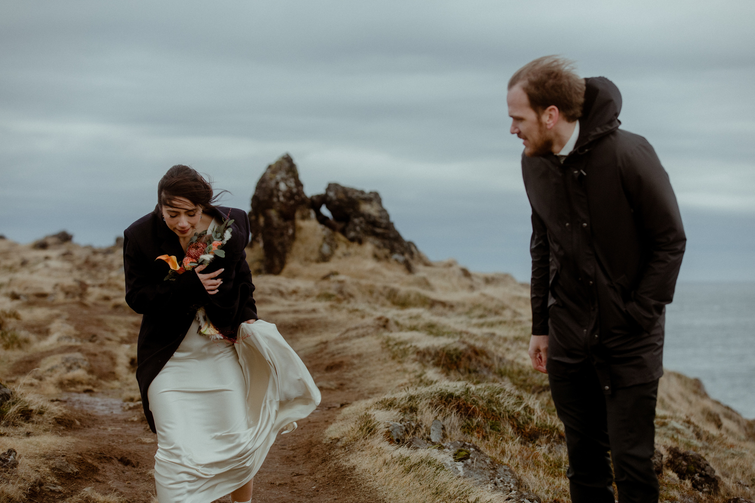 Elopement at Snaefellsnes Iceland | Wedding photos with Icelandic horses. Iceland elopement photo and video | Nikolaichik Photo