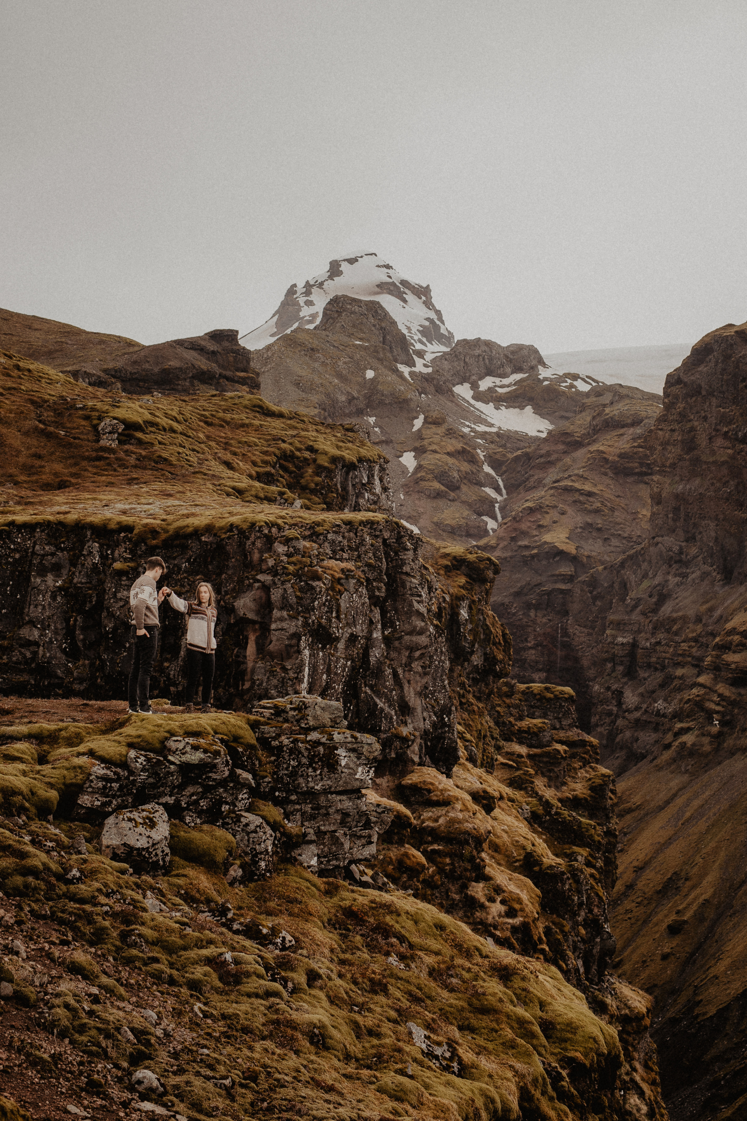 Couple photoshoot in front of volcano eruption in Iceland. Iceland elopement photo and video | Nikolaichik Photo