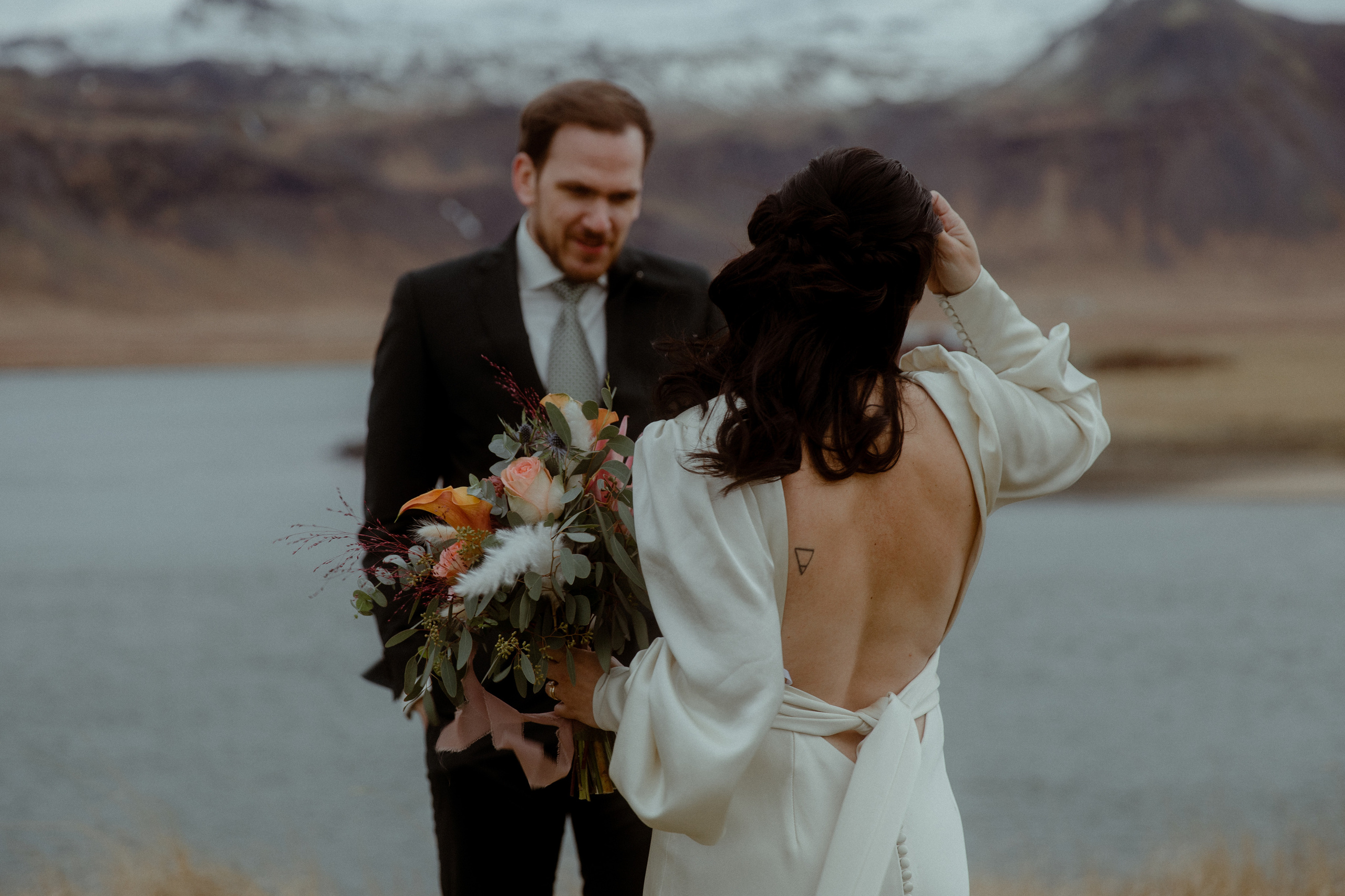 Elopement at Snaefellsnes Iceland | Wedding photos with Icelandic horses. Iceland elopement photo and video | Nikolaichik Photo