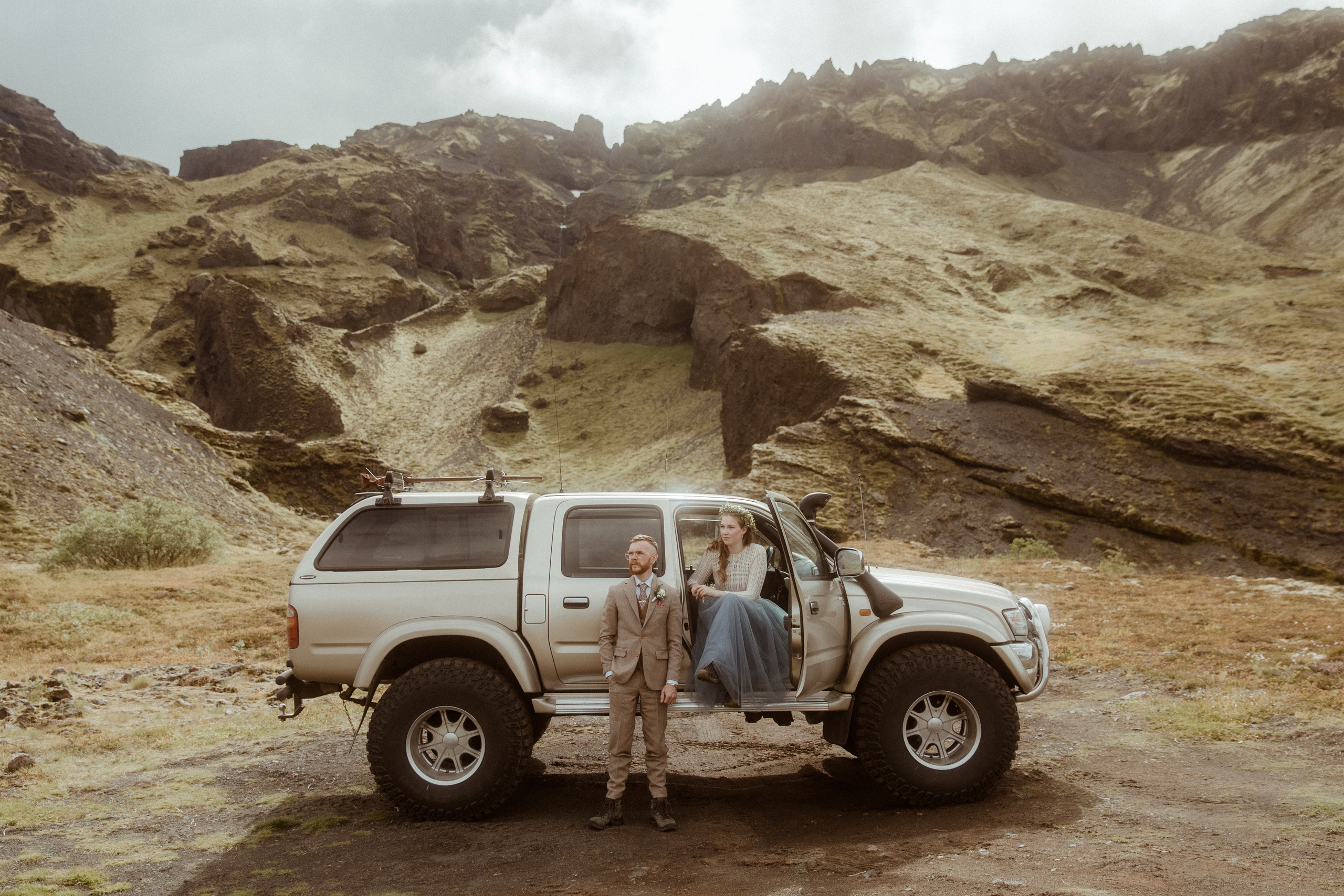Iceland Secret Waterfall Elopement. Iceland elopement photo and video | Nikolaichik Photo