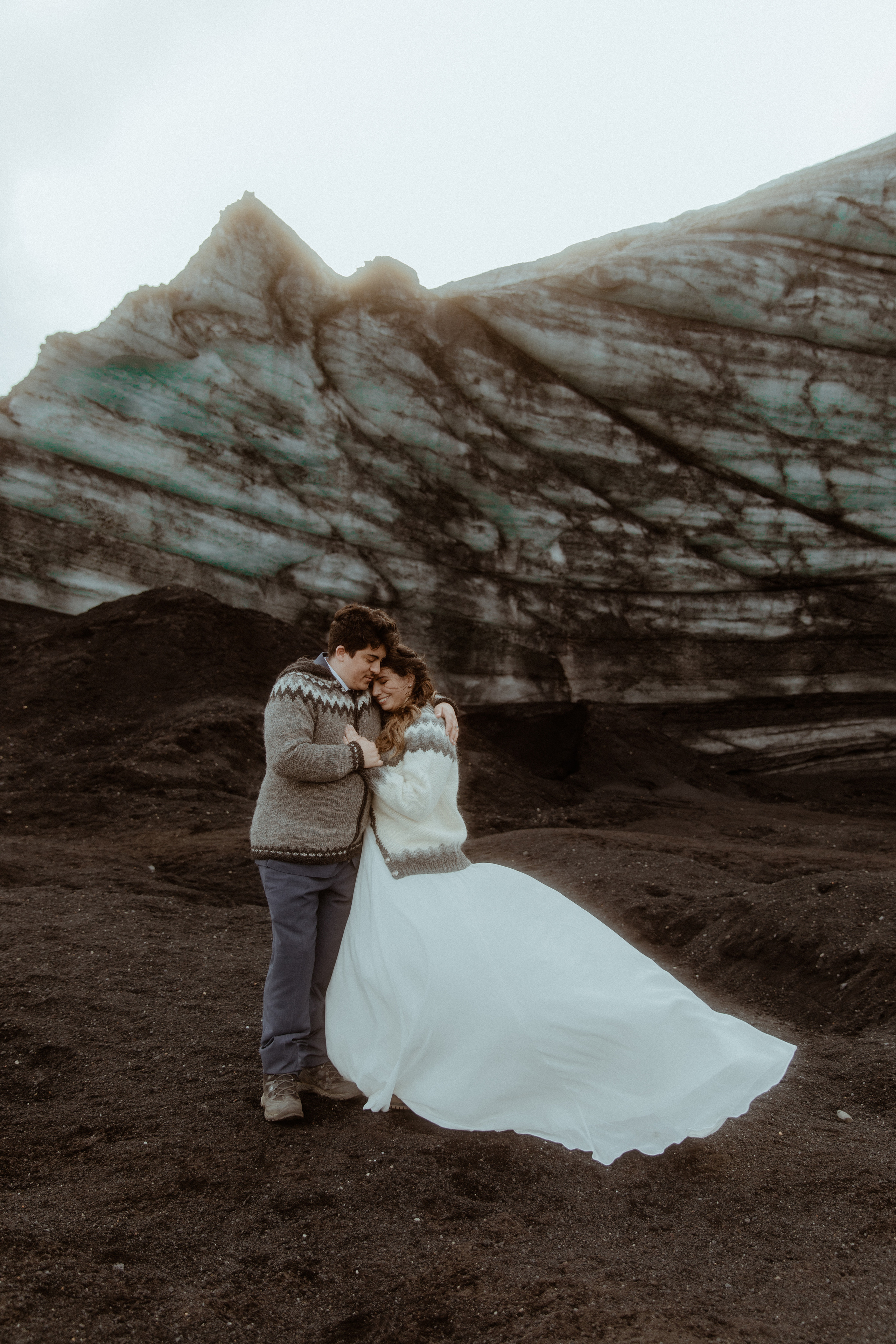 Private Black Sand Beach Elopement. Iceland elopement photographer & videographer