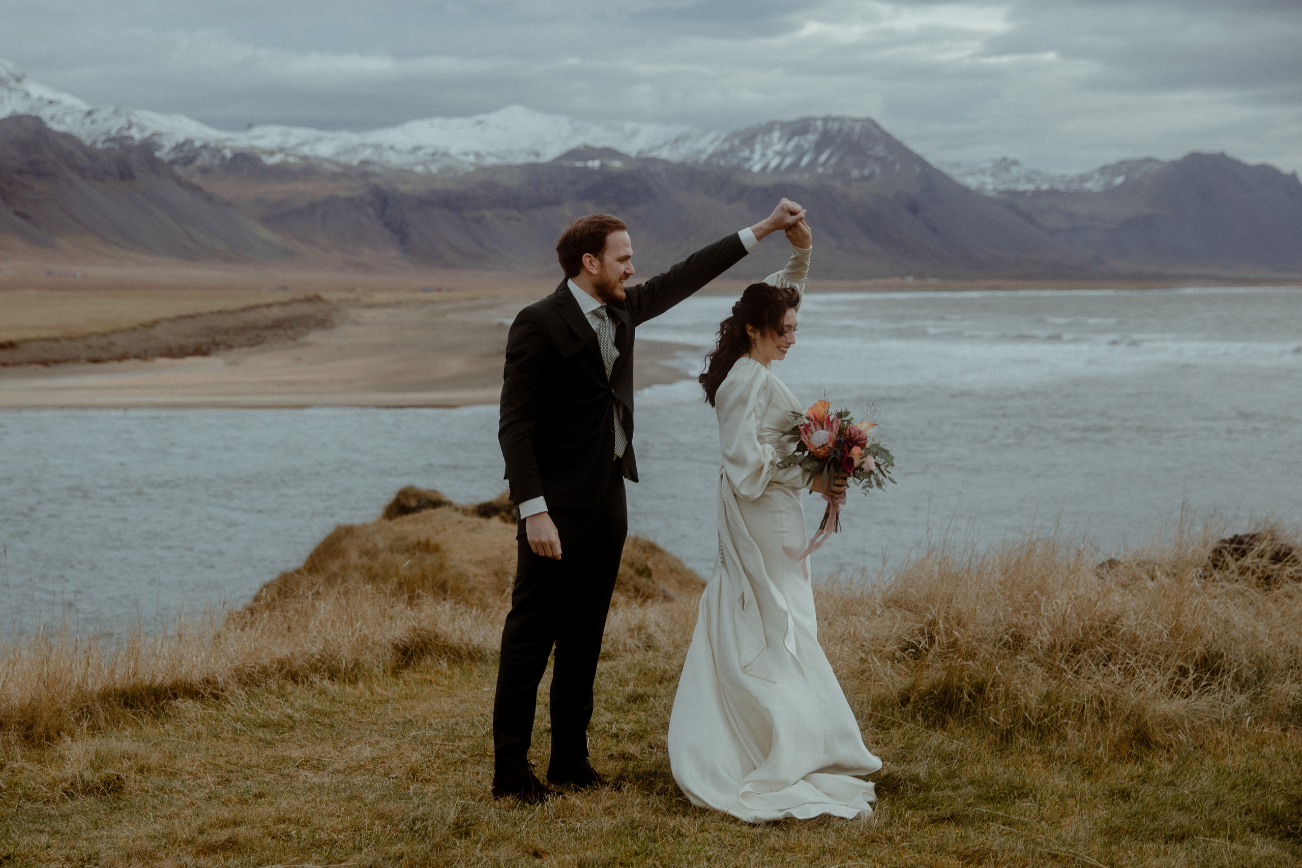 Elopement at Snaefellsnes Iceland | Wedding photos with Icelandic horses. Iceland elopement photo and video | Nikolaichik Photo