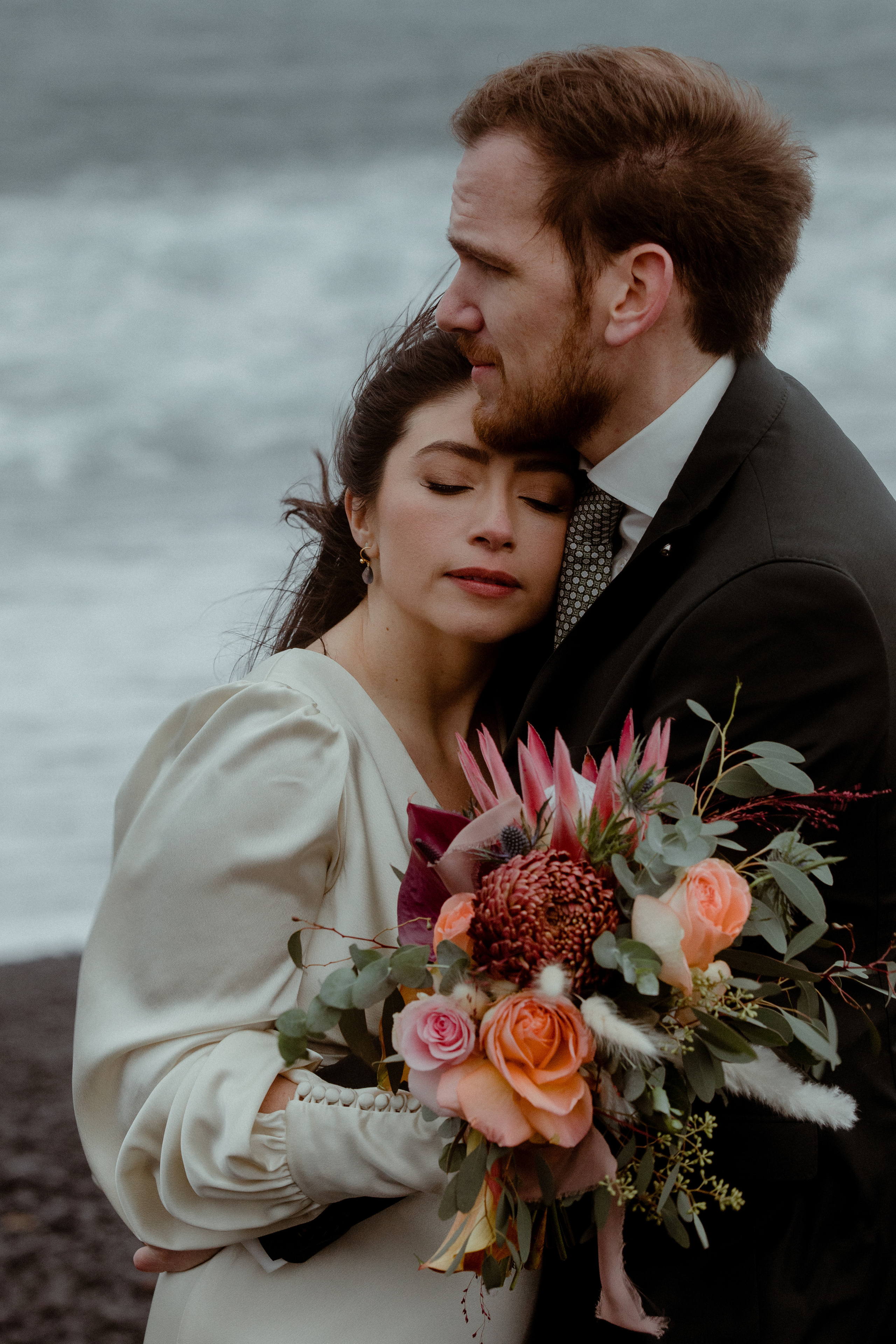 Elopement at Snaefellsnes Iceland | Wedding photos with Icelandic horses. Iceland elopement photo and video | Nikolaichik Photo