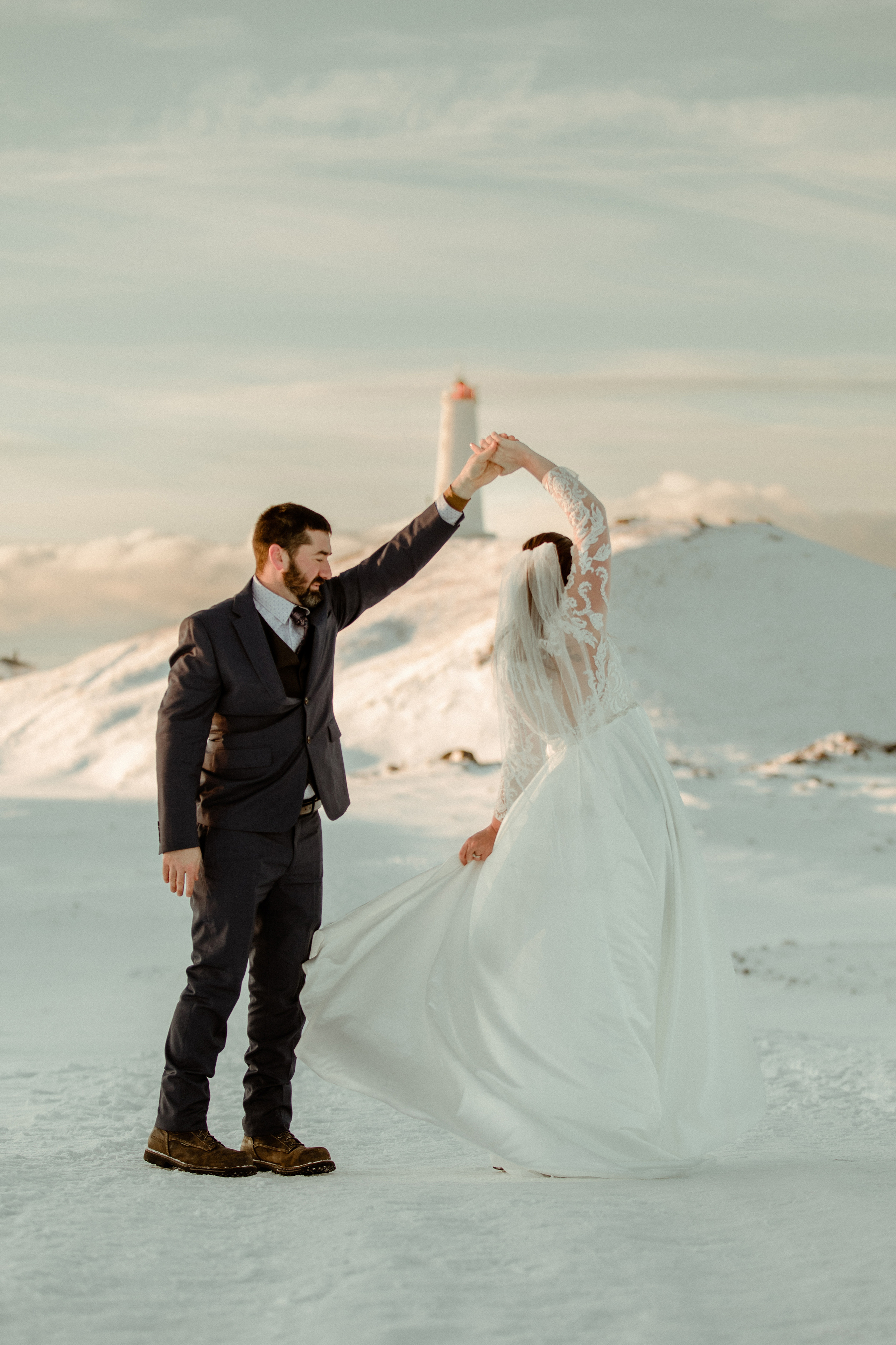 Golden Hour Elopement in Iceland. Iceland elopement photographer & videographer