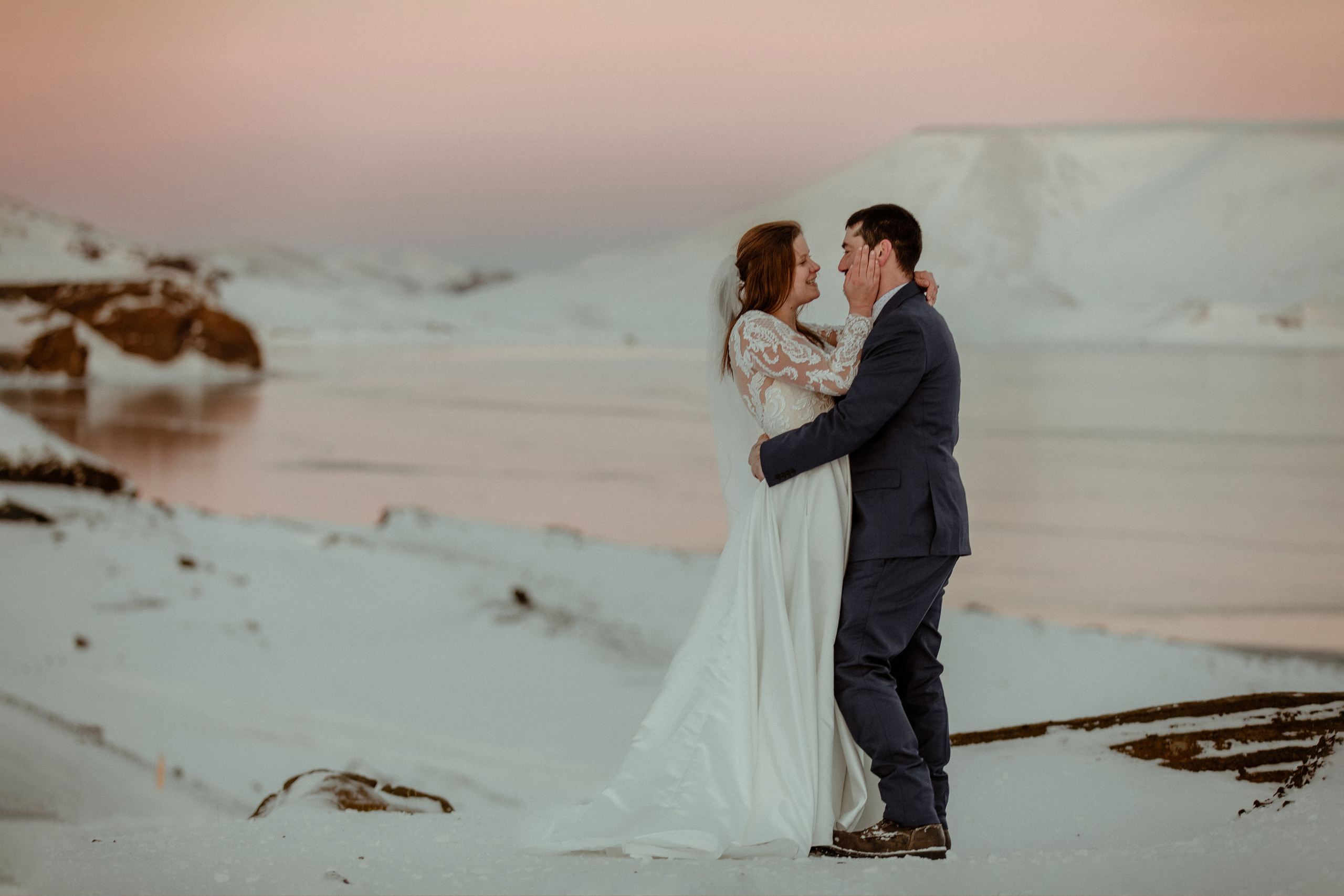 Golden Hour Elopement in Iceland. Iceland elopement photographer & videographer
