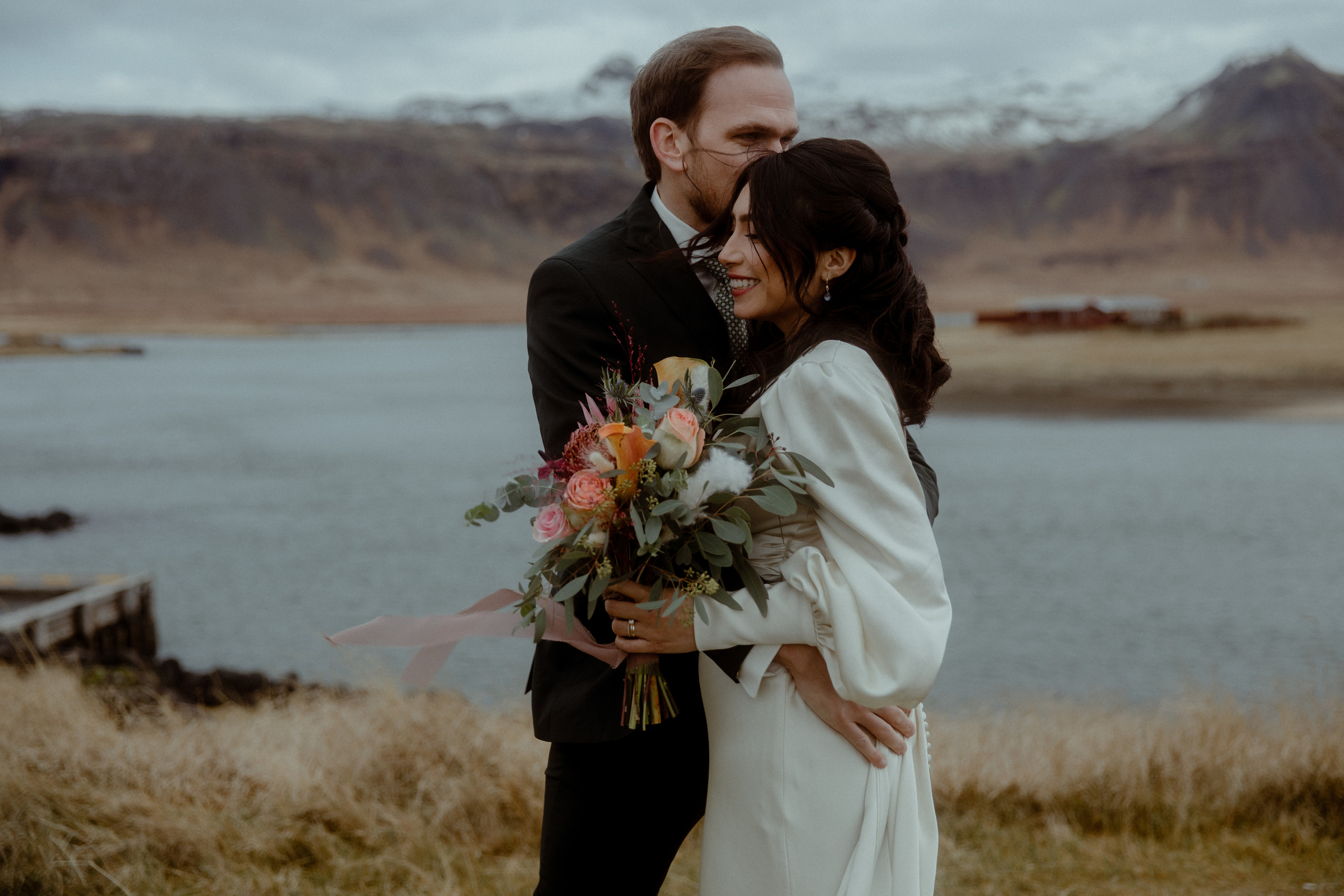 Elopement at Snaefellsnes Iceland | Wedding photos with Icelandic horses. Iceland elopement photo and video | Nikolaichik Photo
