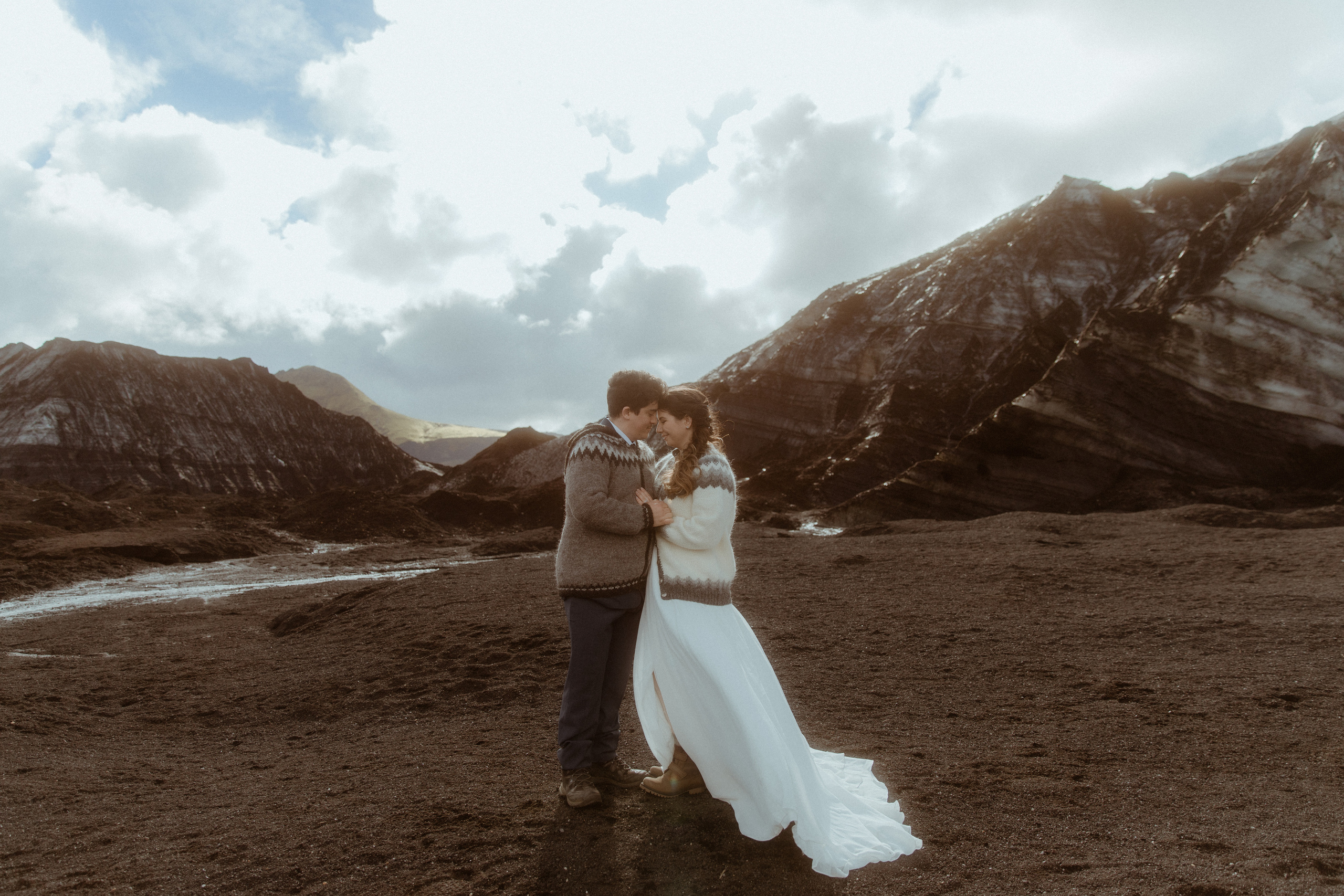 Private Black Sand Beach Elopement. Iceland elopement photographer & videographer