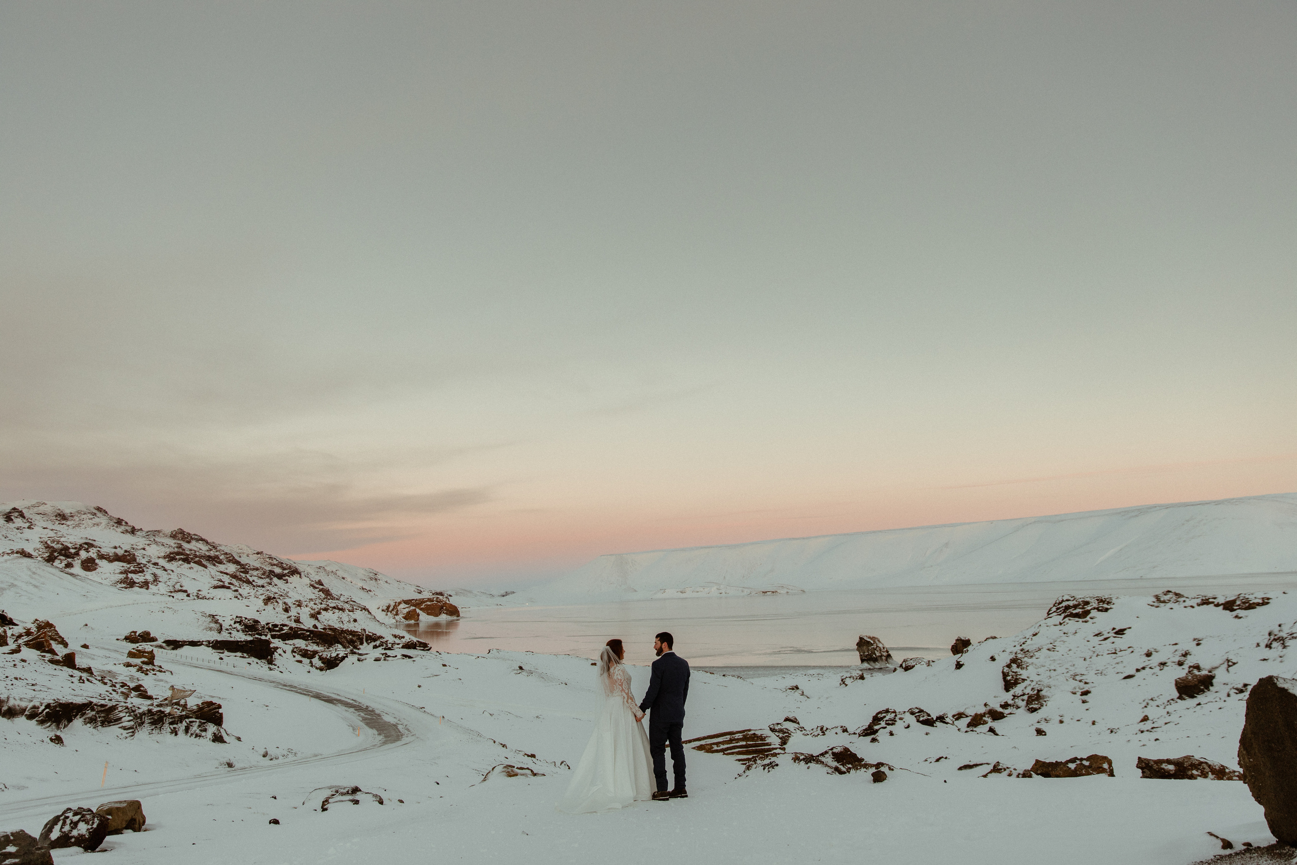 Golden Hour Elopement in Iceland. Iceland elopement photographer & videographer