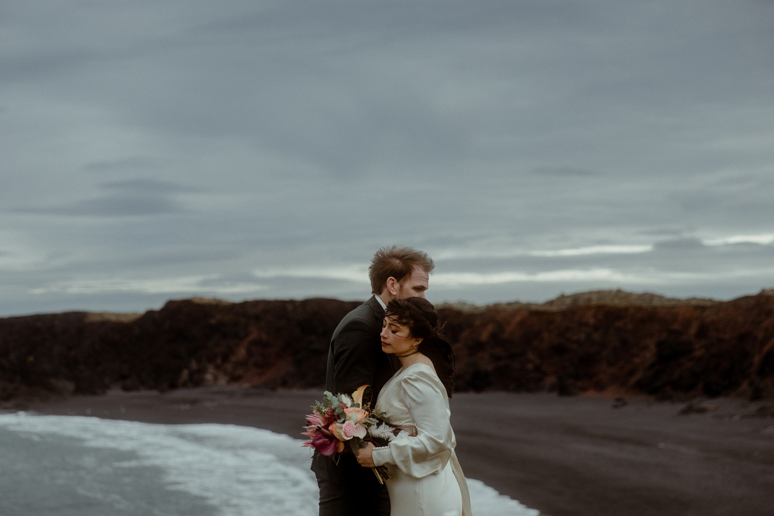 Elopement at Snaefellsnes Iceland | Wedding photos with Icelandic horses. Iceland elopement photo and video | Nikolaichik Photo