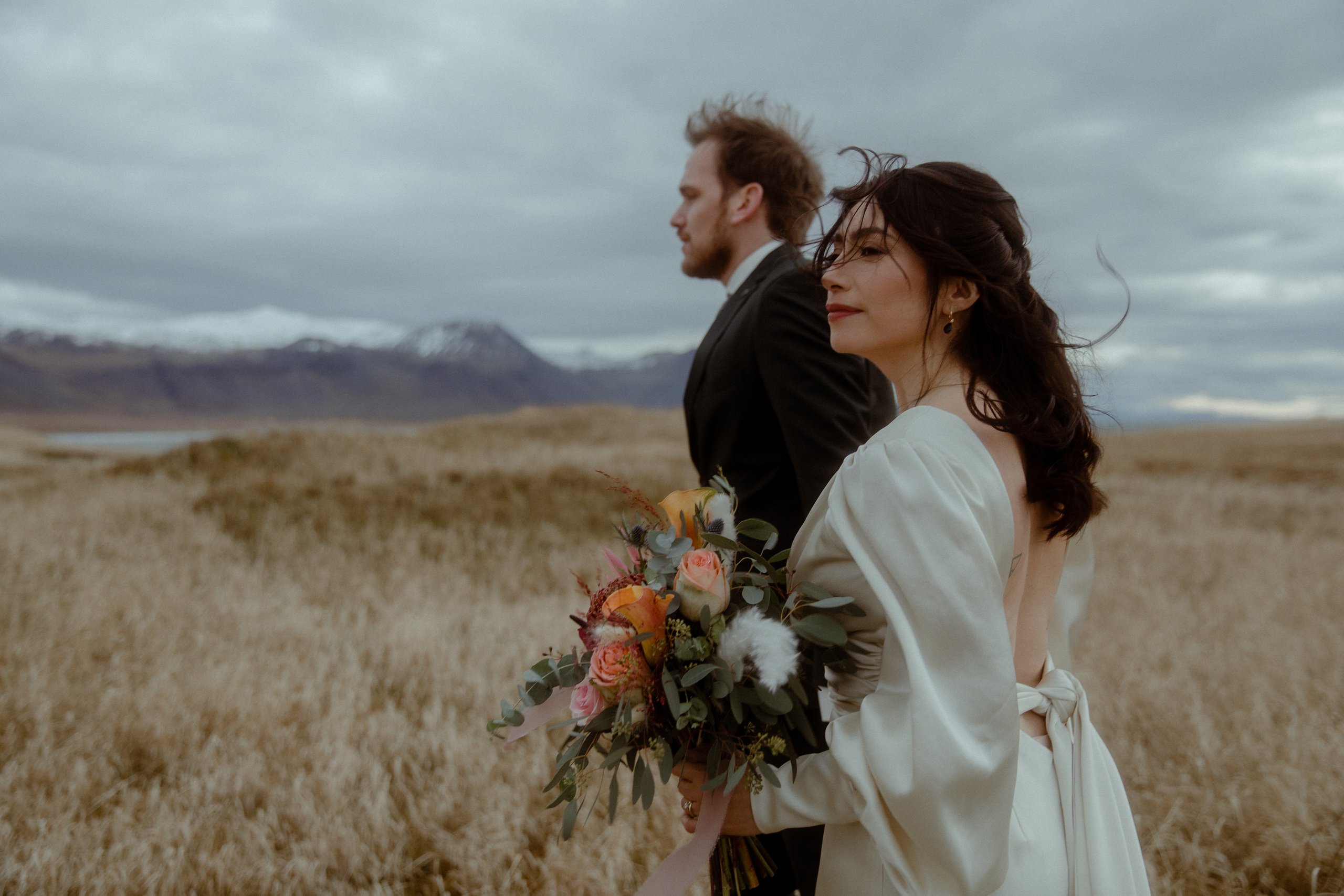 Elopement at Snaefellsnes Iceland | Wedding photos with Icelandic horses. Iceland elopement photo and video | Nikolaichik Photo
