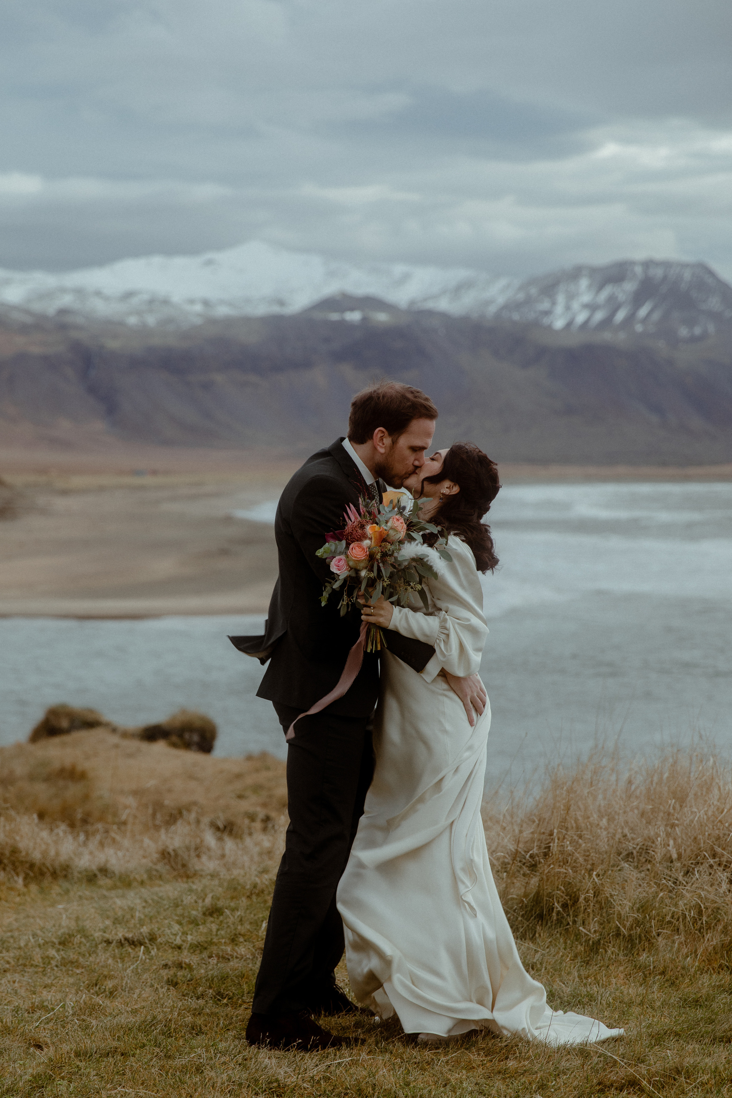 Elopement at Snaefellsnes Iceland | Wedding photos with Icelandic horses. Iceland elopement photo and video | Nikolaichik Photo