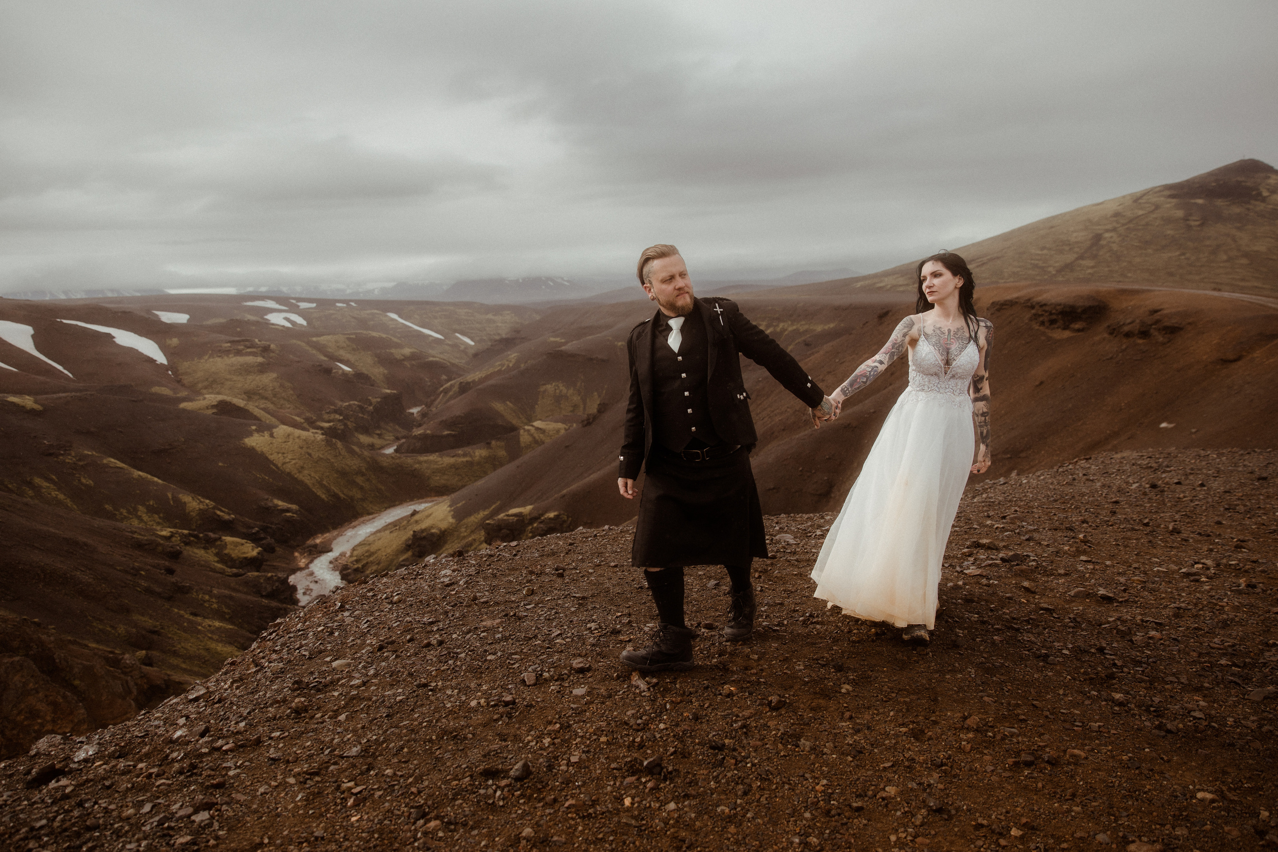 Wedding in Iceland’s Highlands. Iceland elopement photographer & videographer