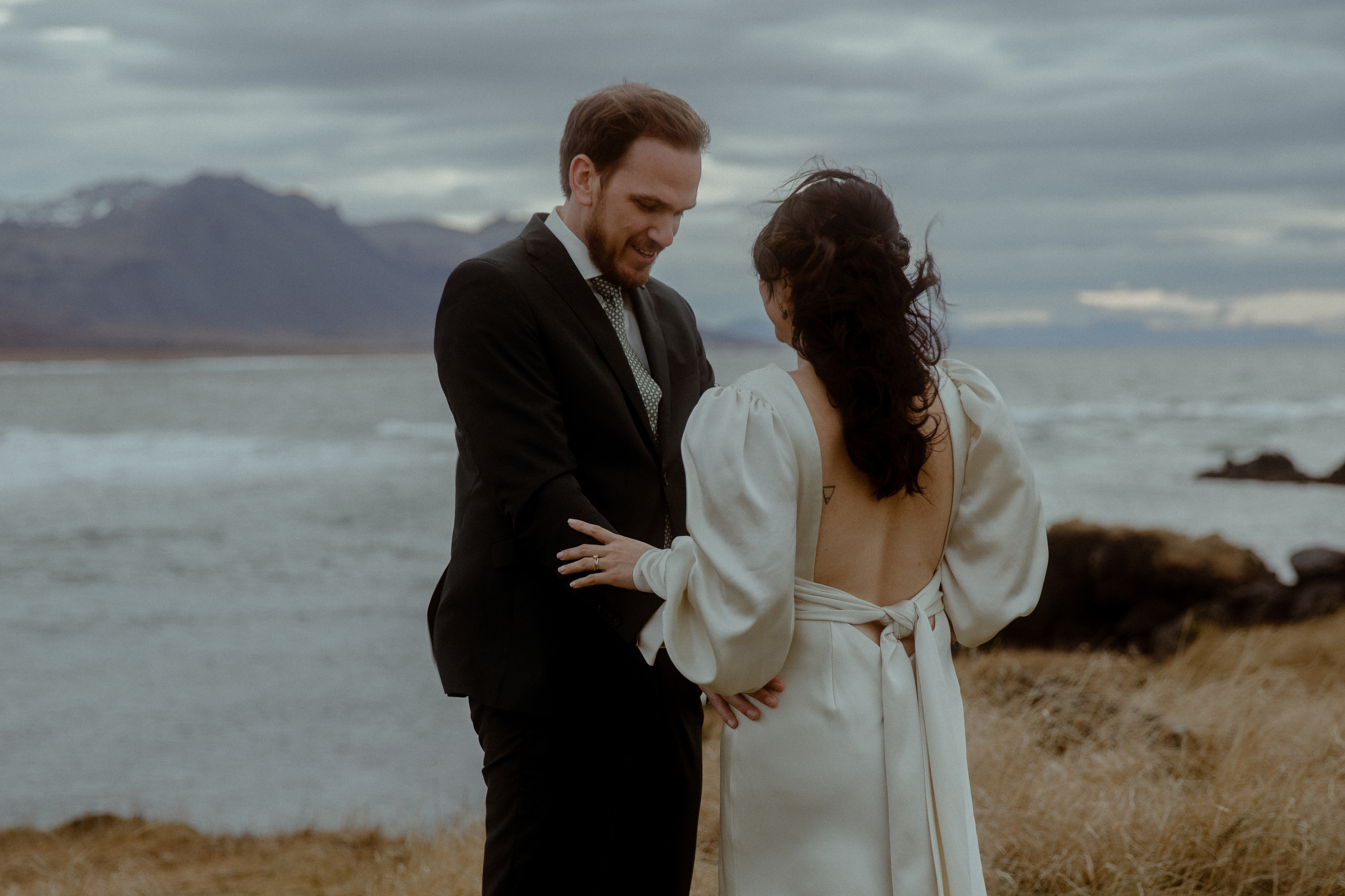 Elopement at Snaefellsnes Iceland | Wedding photos with Icelandic horses. Iceland elopement photo and video | Nikolaichik Photo