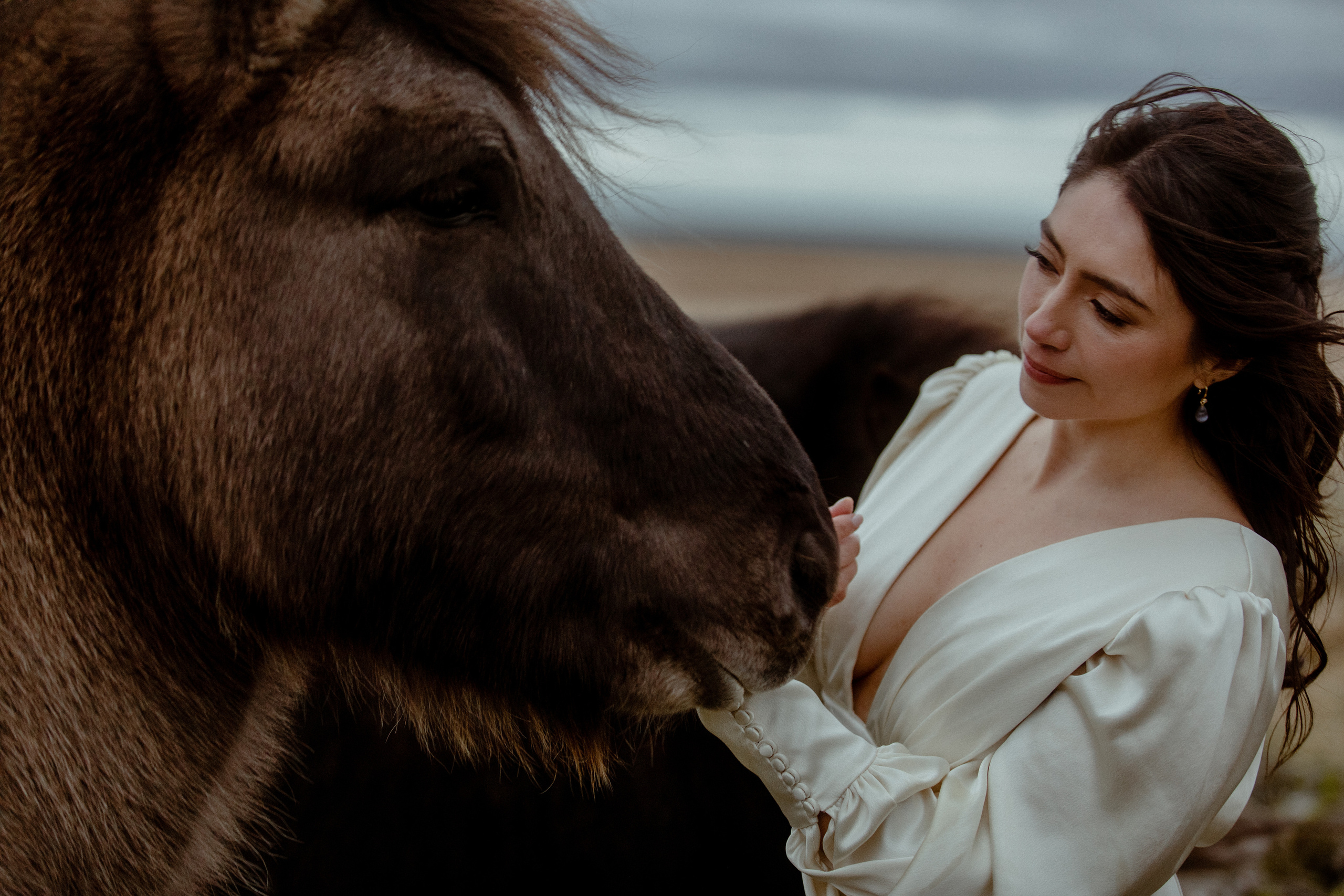 Elopement at Snaefellsnes Iceland | Wedding photos with Icelandic horses. Iceland elopement photo and video | Nikolaichik Photo