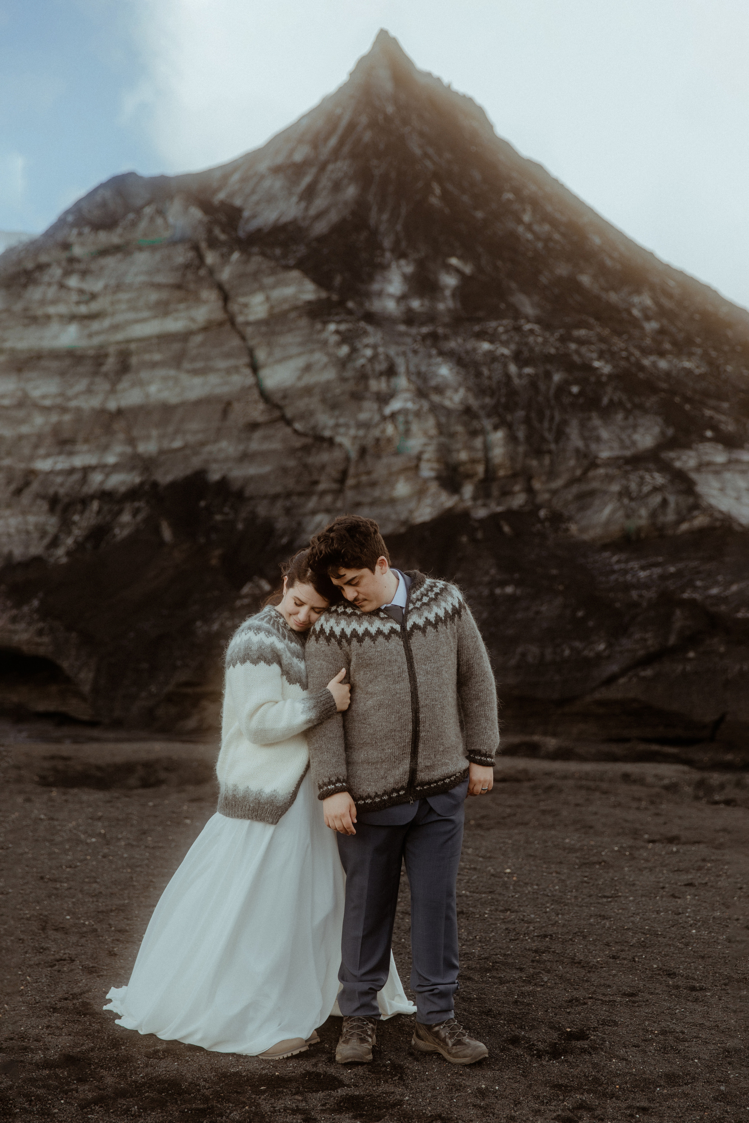 Private Black Sand Beach Elopement. Iceland elopement photographer & videographer