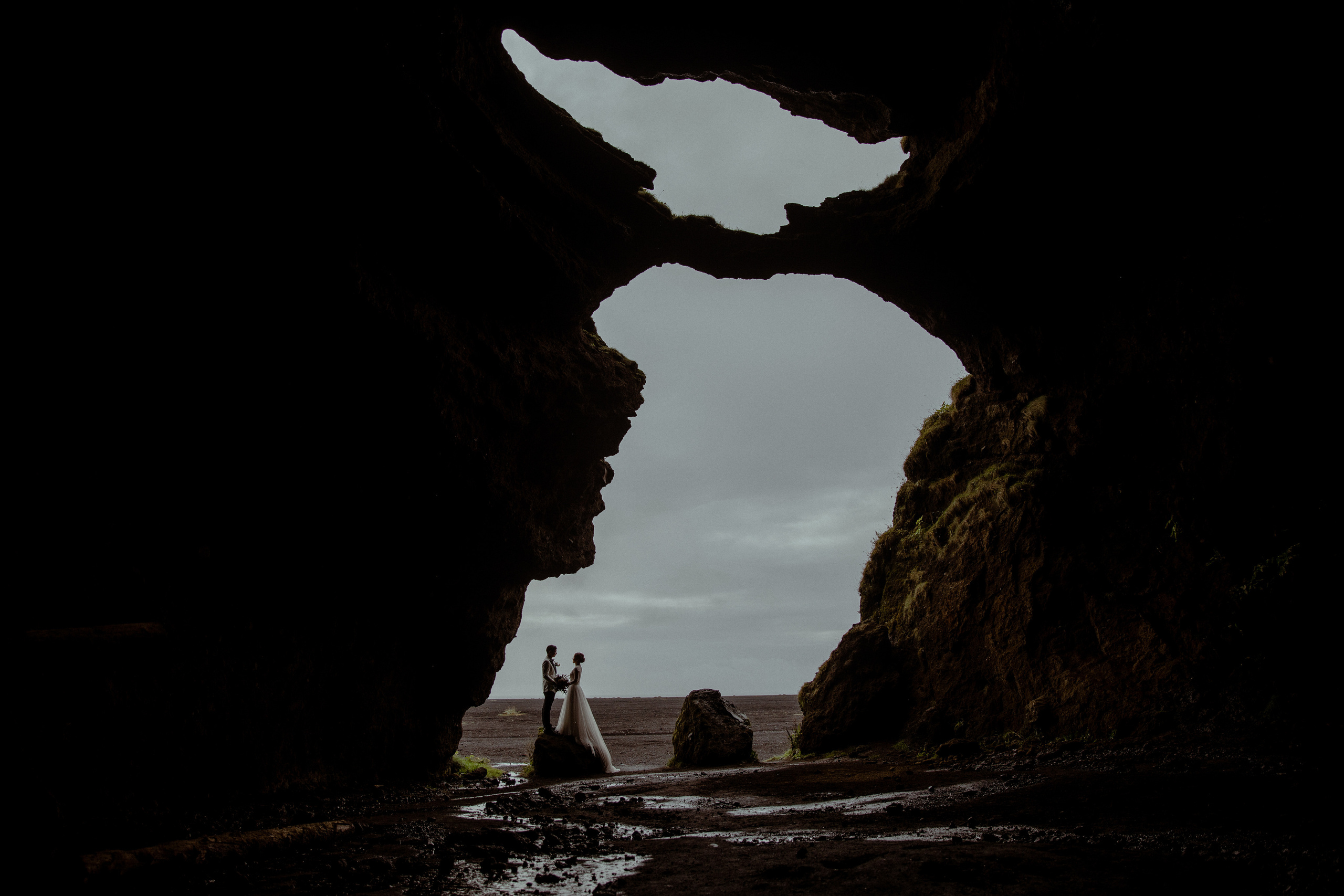 Adventure Ice Cave Elopement in Iceland. Iceland elopement photographer & videographer