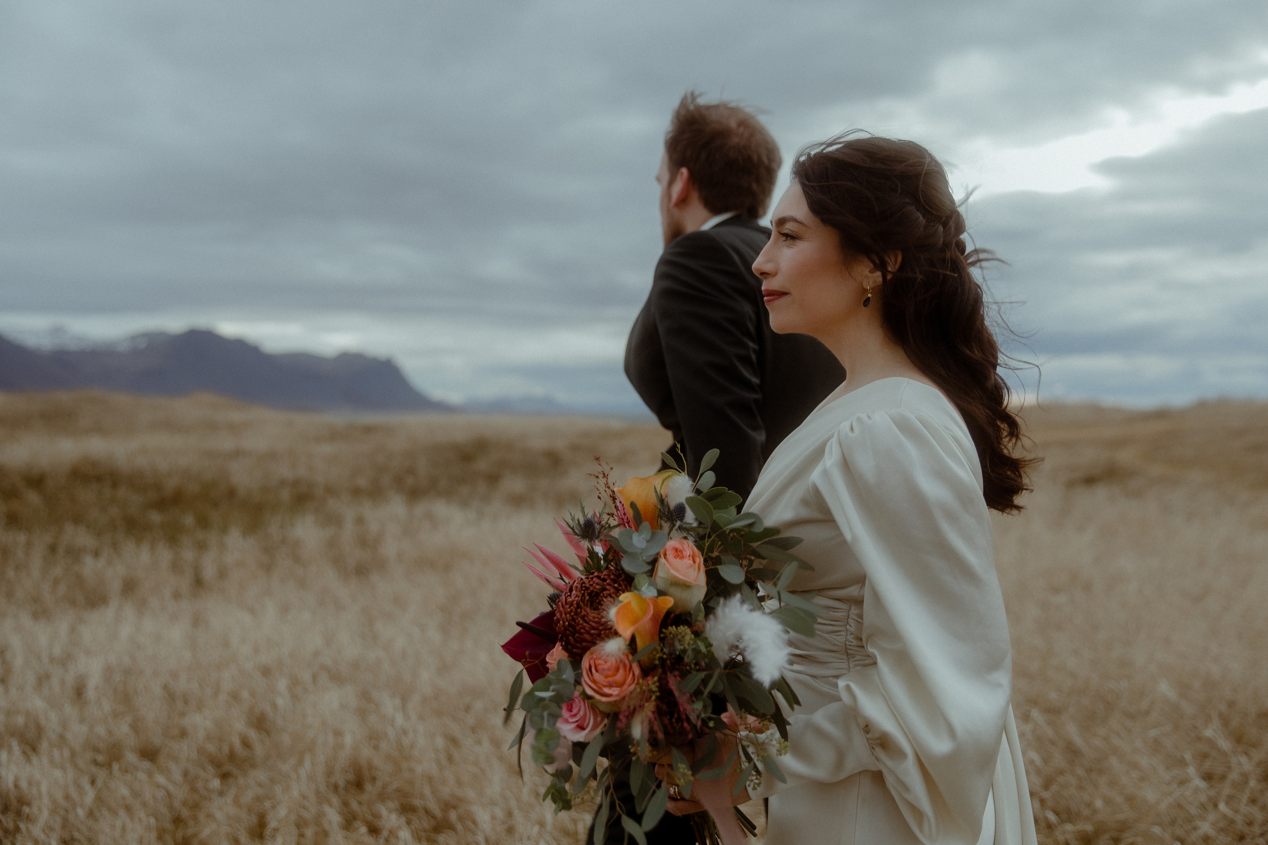 Elopement at Snaefellsnes Iceland | Wedding photos with Icelandic horses. Iceland elopement photo and video | Nikolaichik Photo