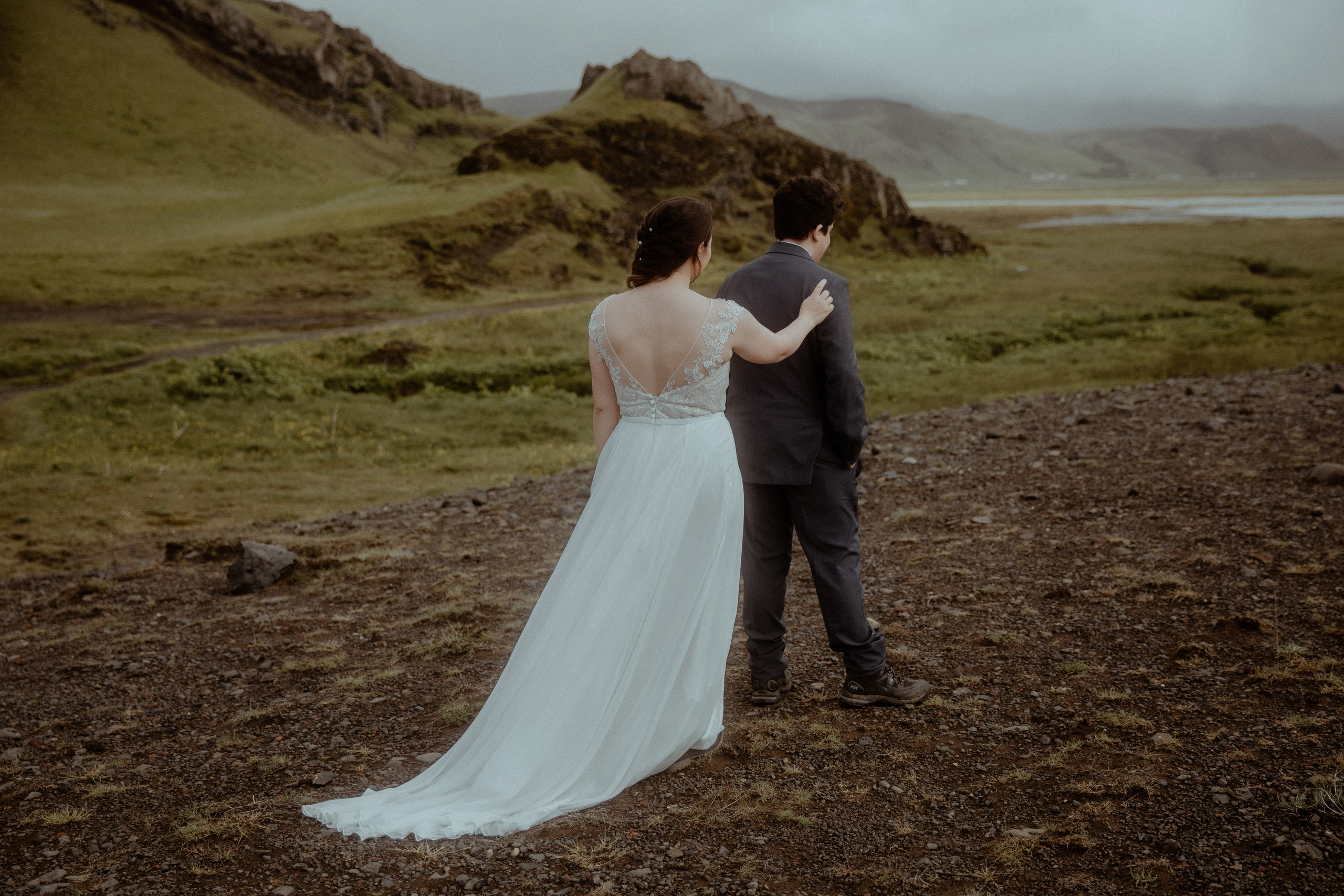 Private Black Sand Beach Elopement. Iceland elopement photographer & videographer