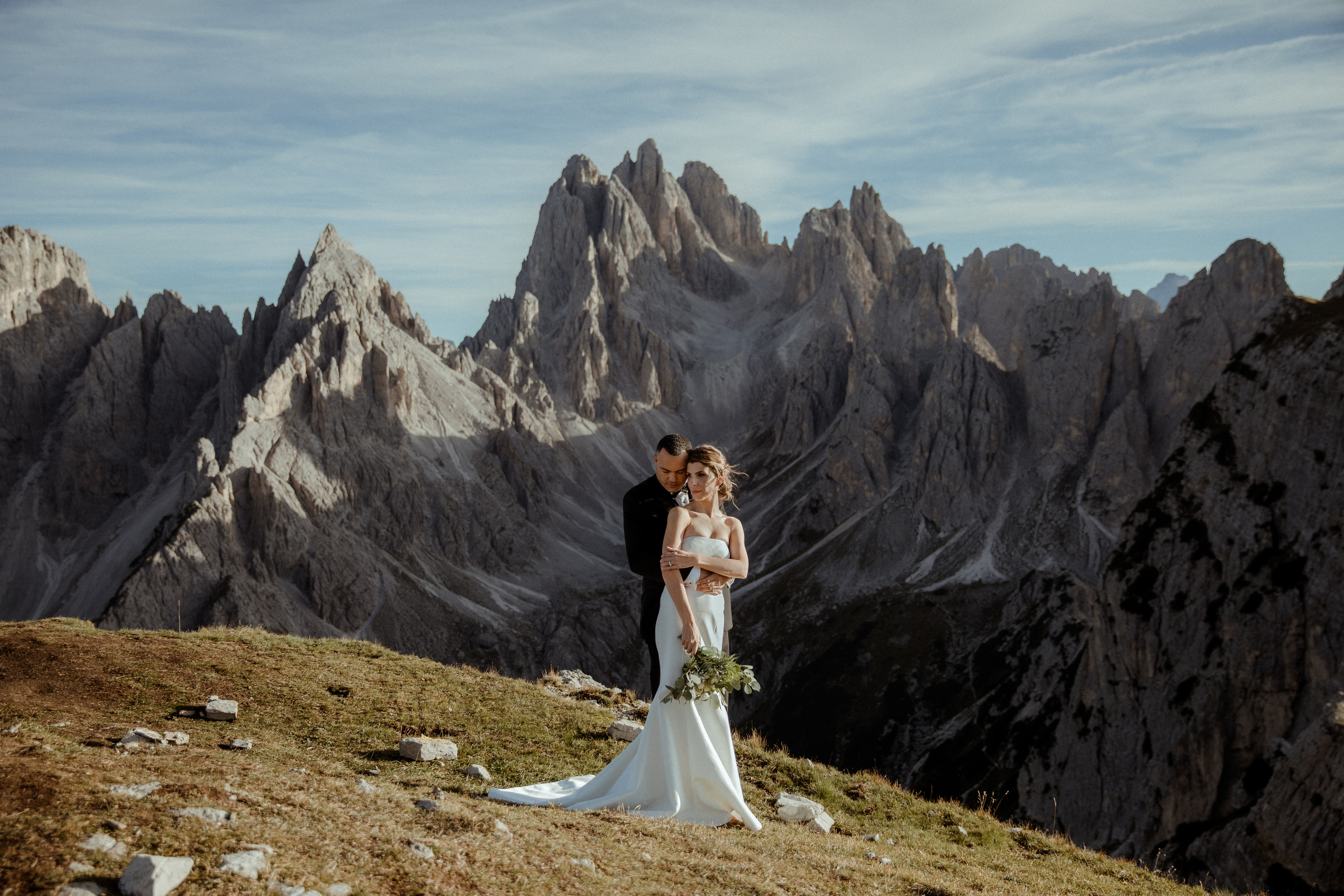 Sunrise Dolomites Elopement. Iceland elopement photographer & videographer