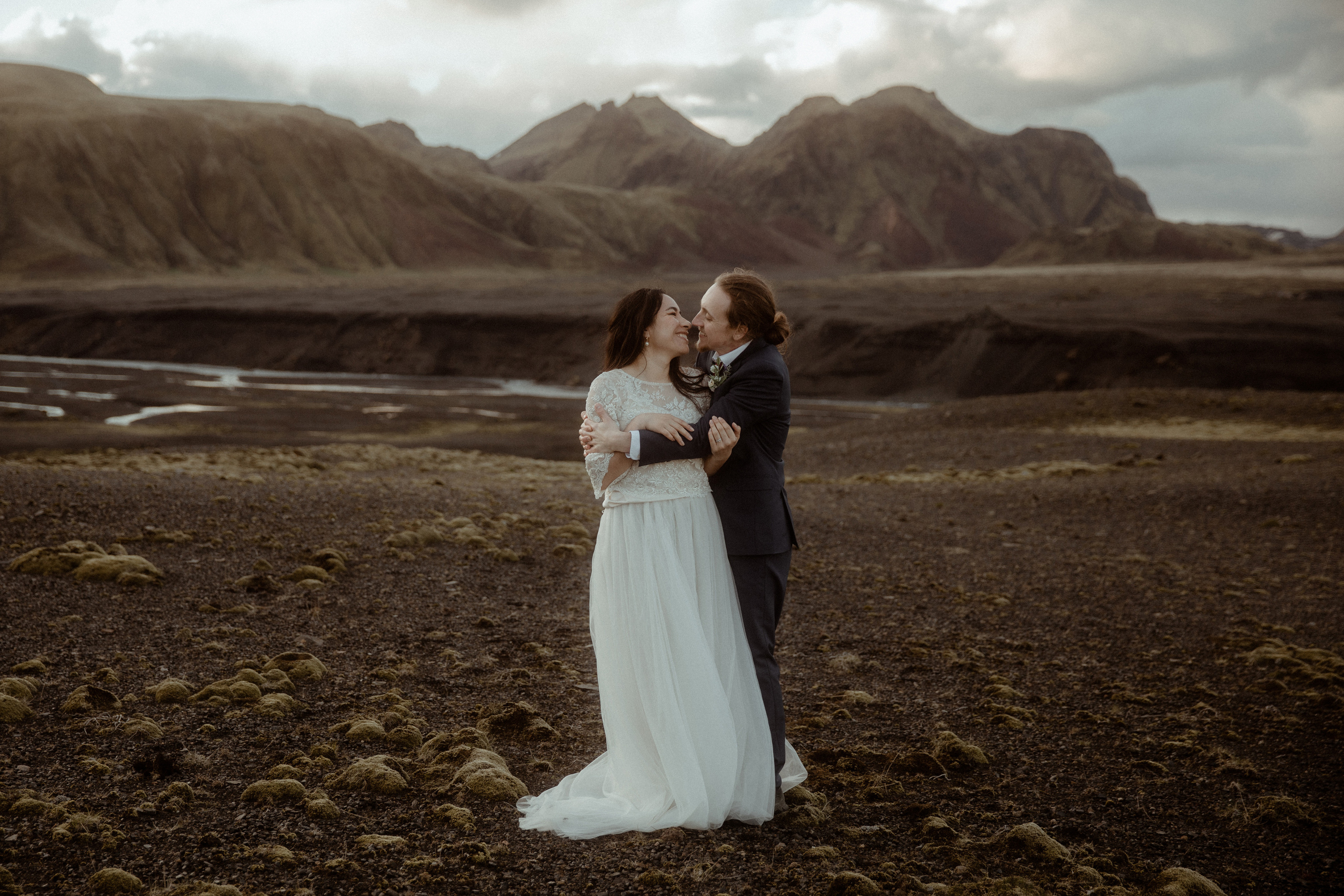 Hiking Iceland Elopement. Iceland elopement photographer & videographer